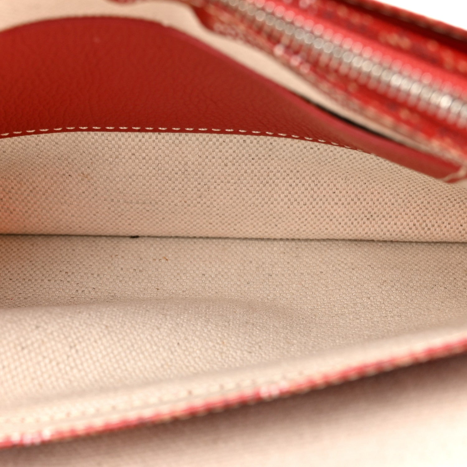 Goyard Goyardine Plumet Wallet Clutch Red 6 of 11