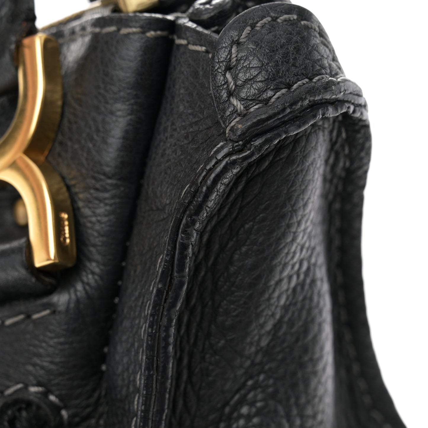 Calfskin Medium Marcie Satchel Black
