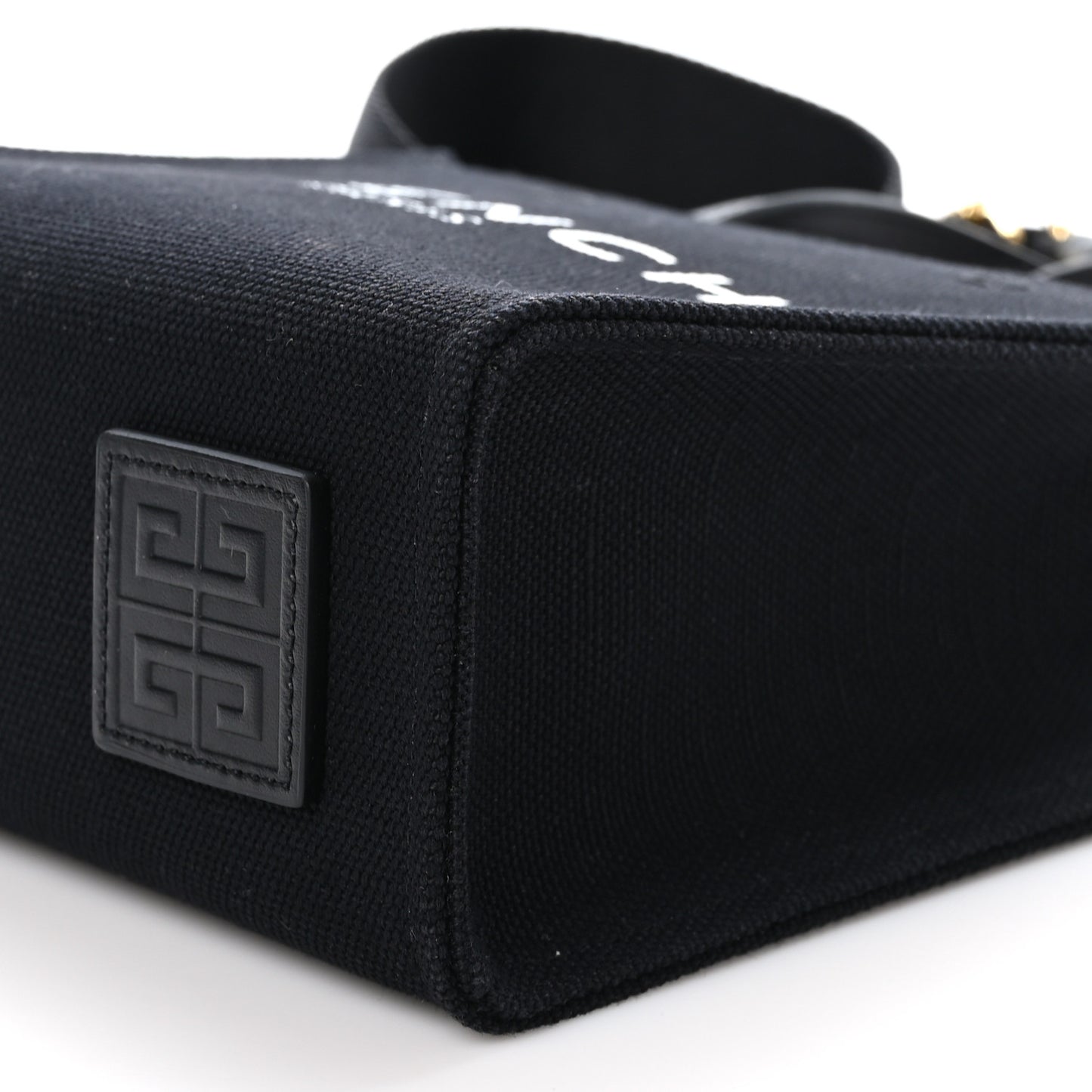 Canvas Mini Bond Shopper Tote Black
