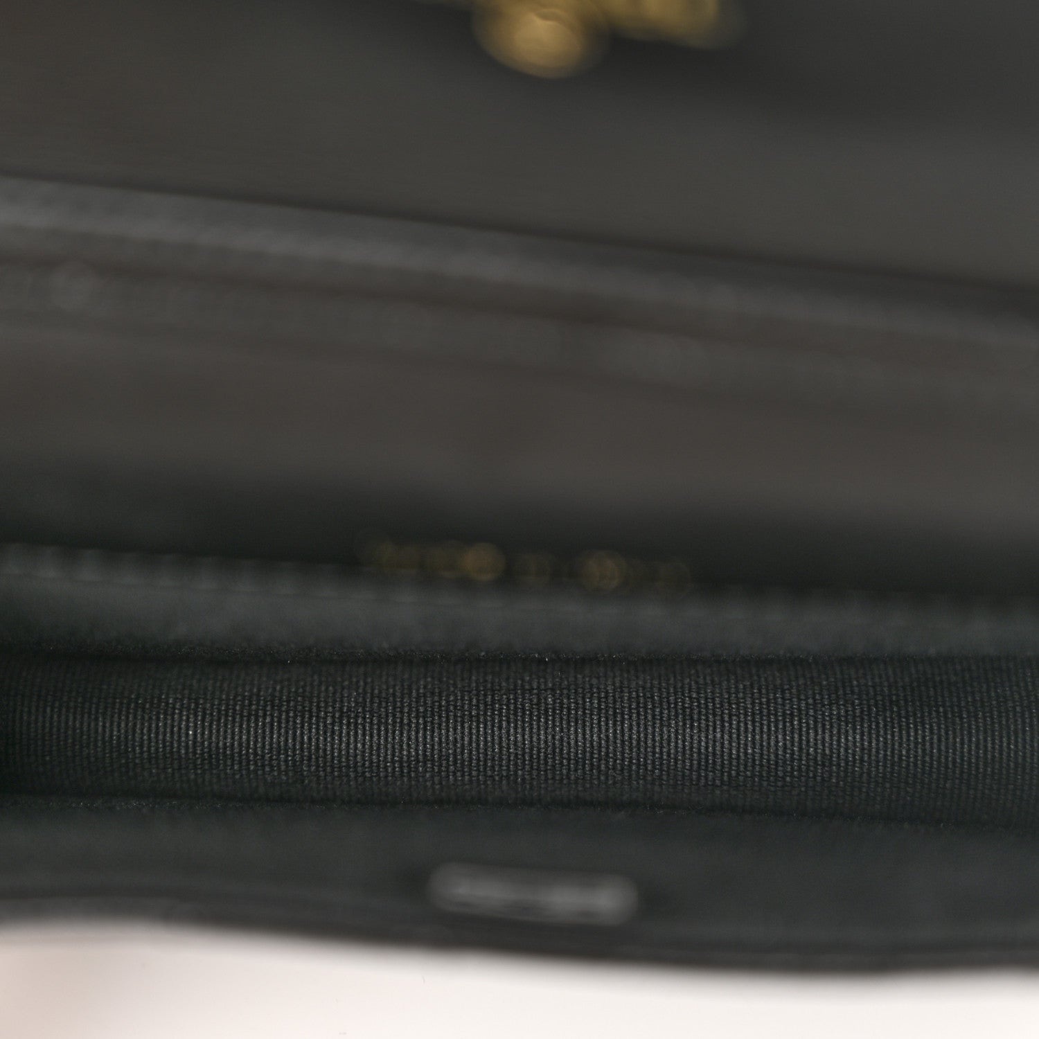 Chanel Shiny Lambskin Quilted Clutch With Chain Black 5 of 12