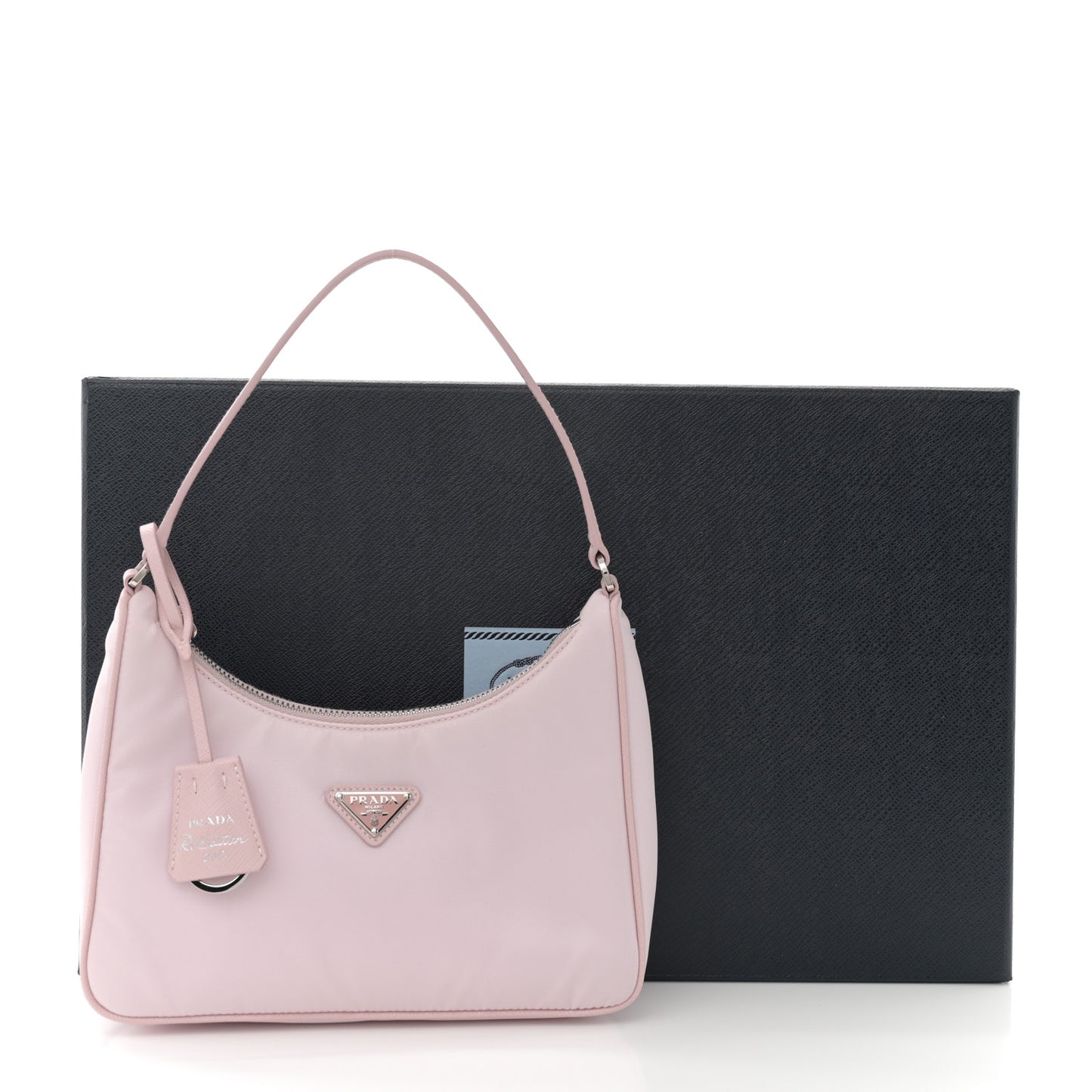 Re-Nylon Saffiano Mini Re-Edition 2005 Bag Alabastro