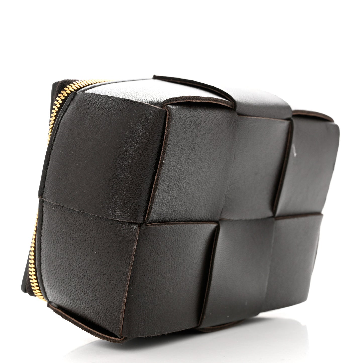 Maxi Intrecciato Travel Case Dark Brown