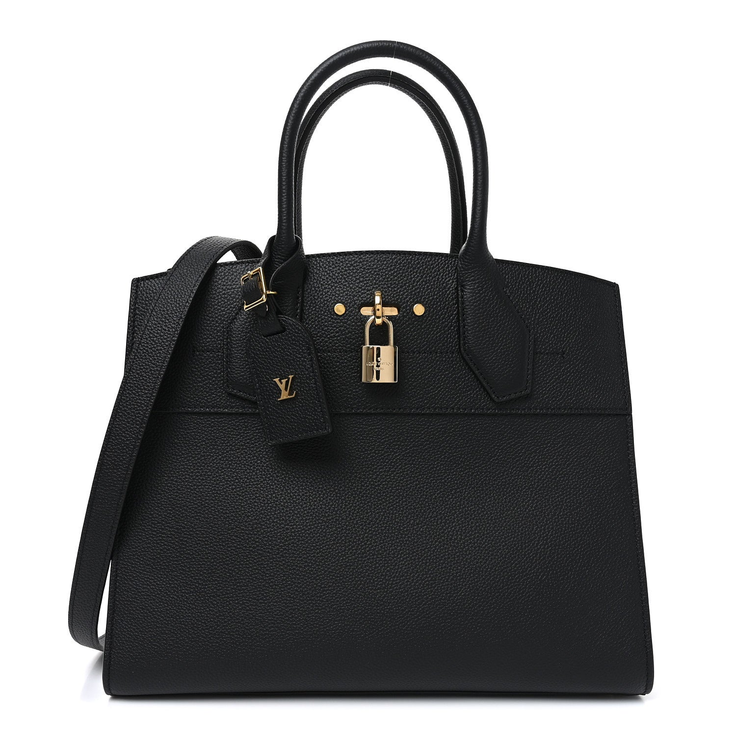 『25』　LOUIS VUITTON　カーフ シティ スティーマーMM Louis Vuitton Taurillon City Steamer MM Black 1893452 – FASHIONPHILE