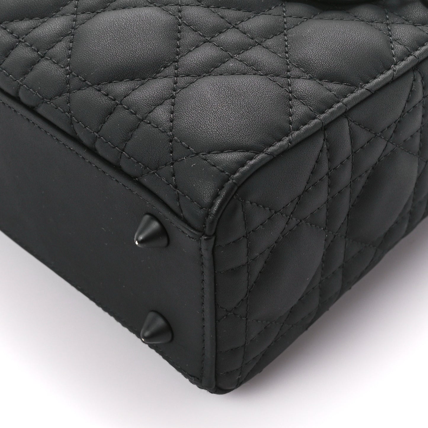 Ultra Matte Calfskin Cannage Small My ABCDior Lady Dior Black