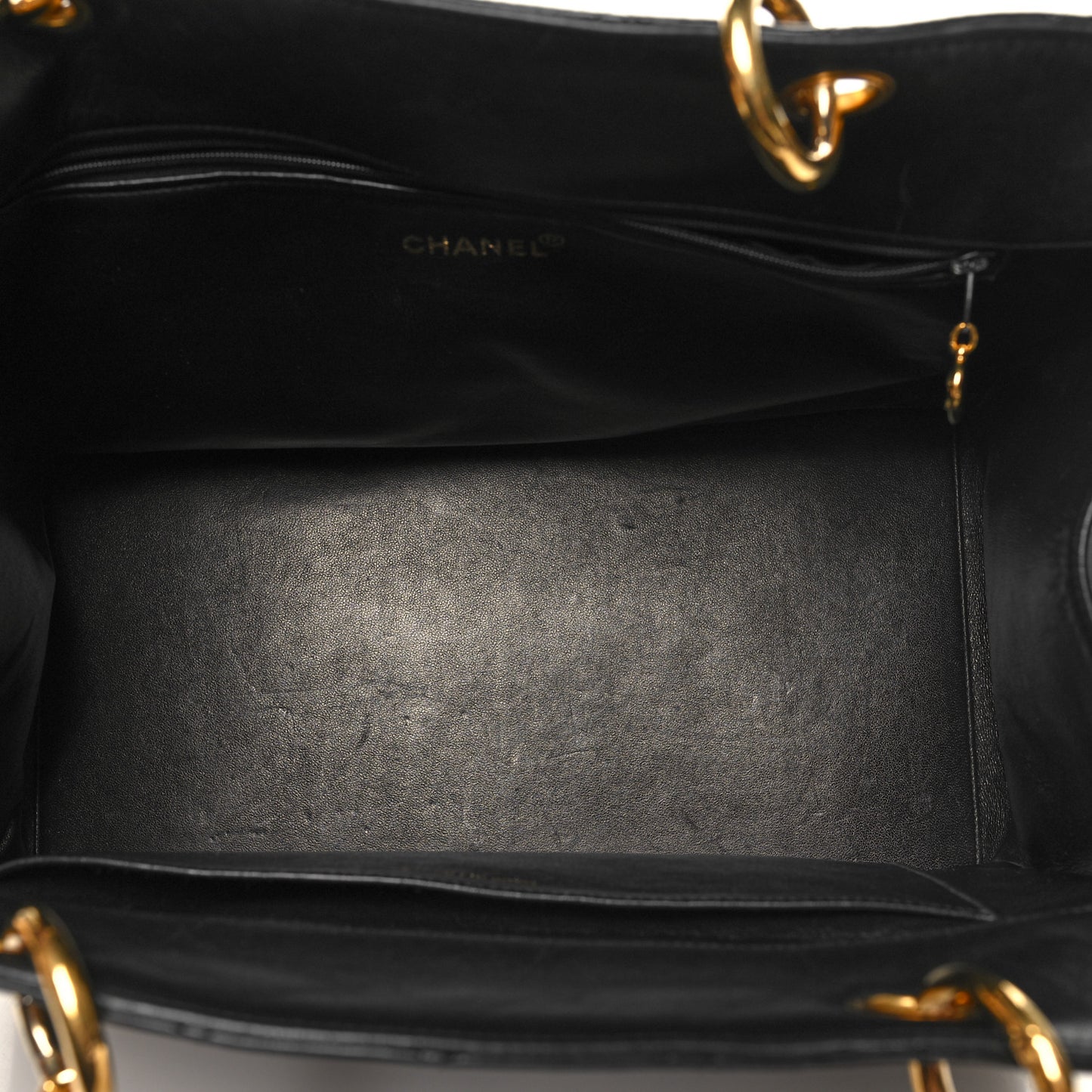 Lambskin Quilted Timeless CC Tote Black