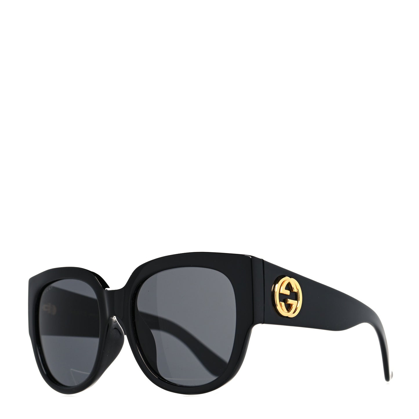Acetate Square Frame Sunglasses GG0142SA Black