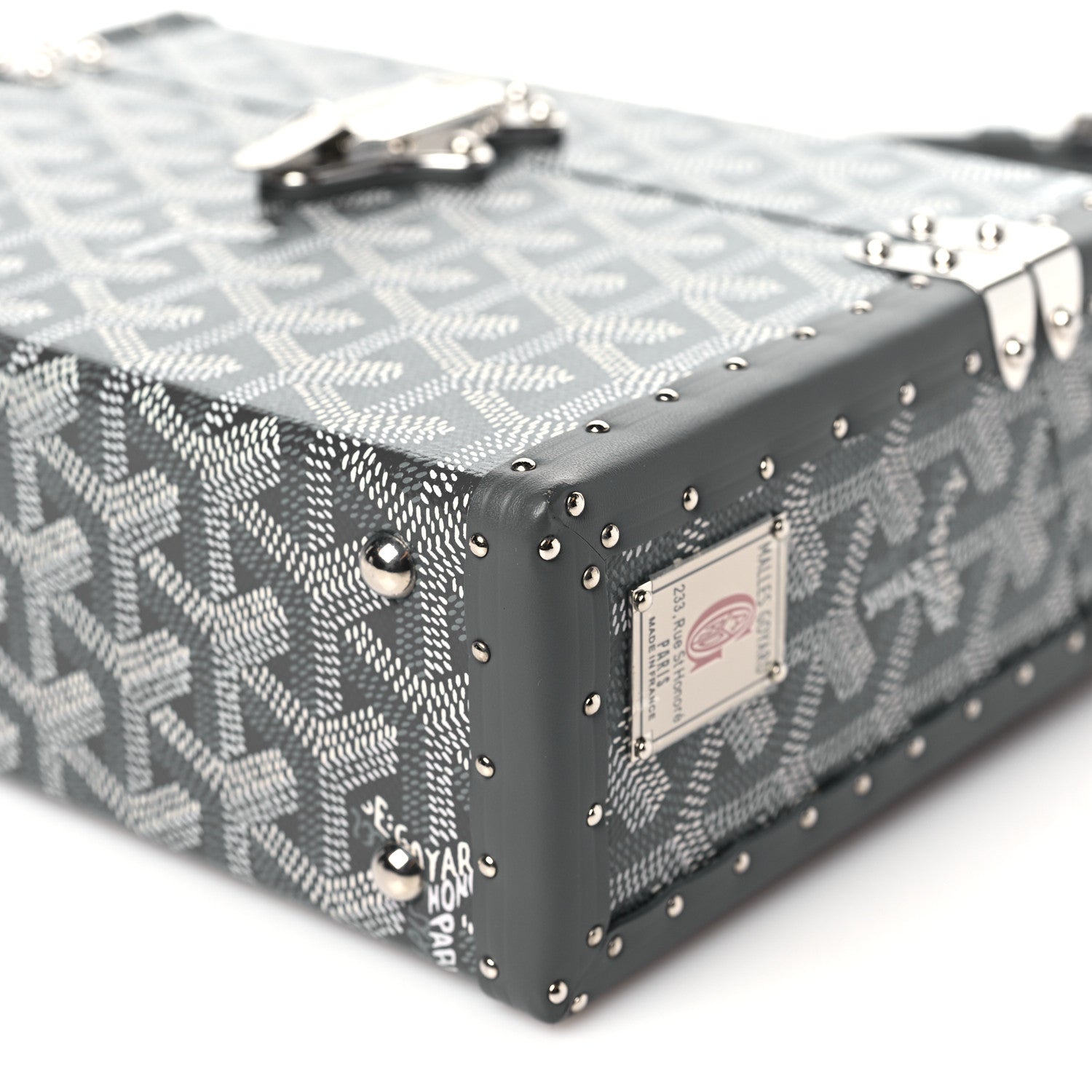 Goyard Goyardine Cassette Trunk Bag Grey 9 of 11