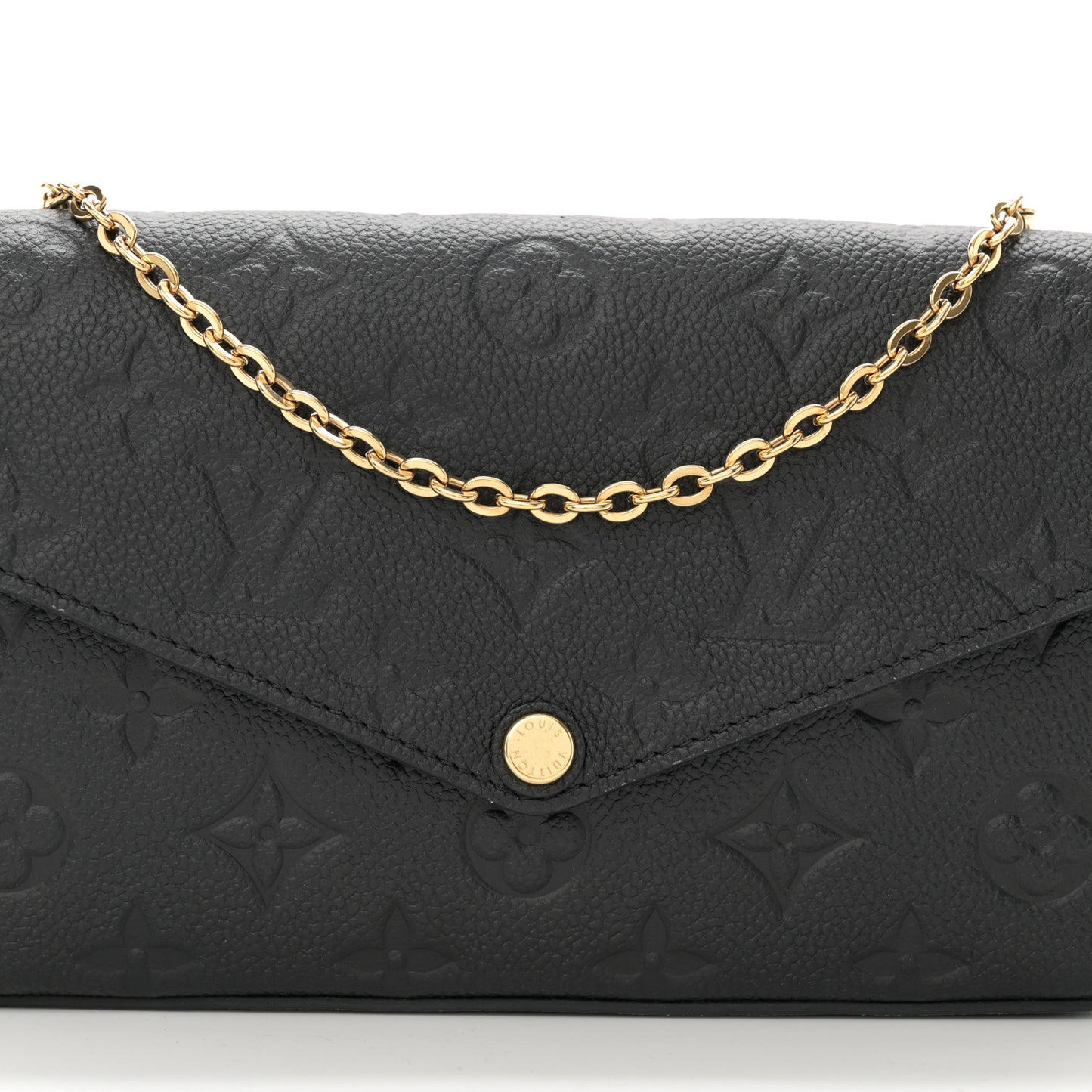 Empreinte Pochette Felicie Chain Wallet Black