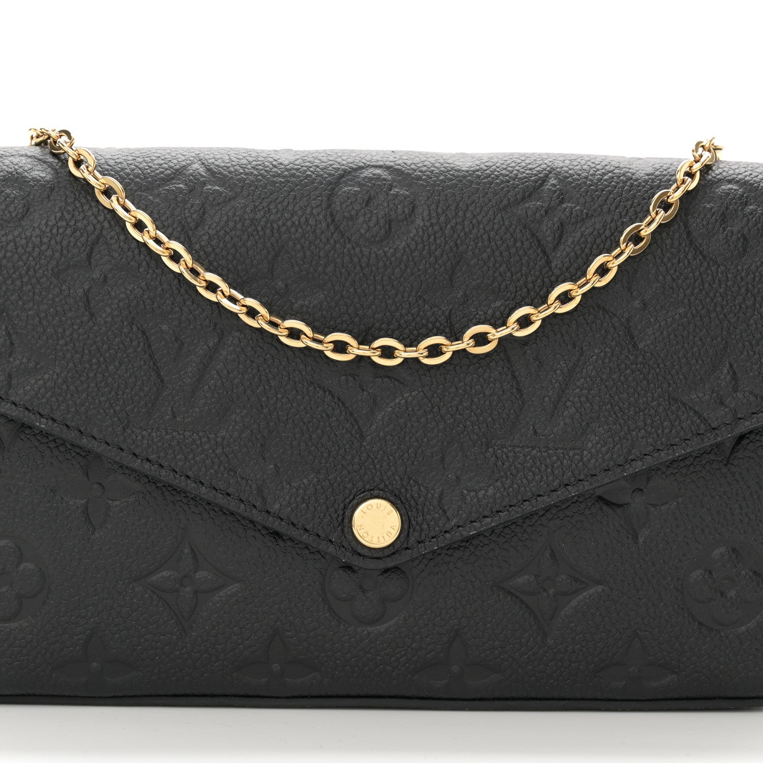Louis Vuitton Empreinte Pochette Felicie Chain Wallet Black 8 of 10