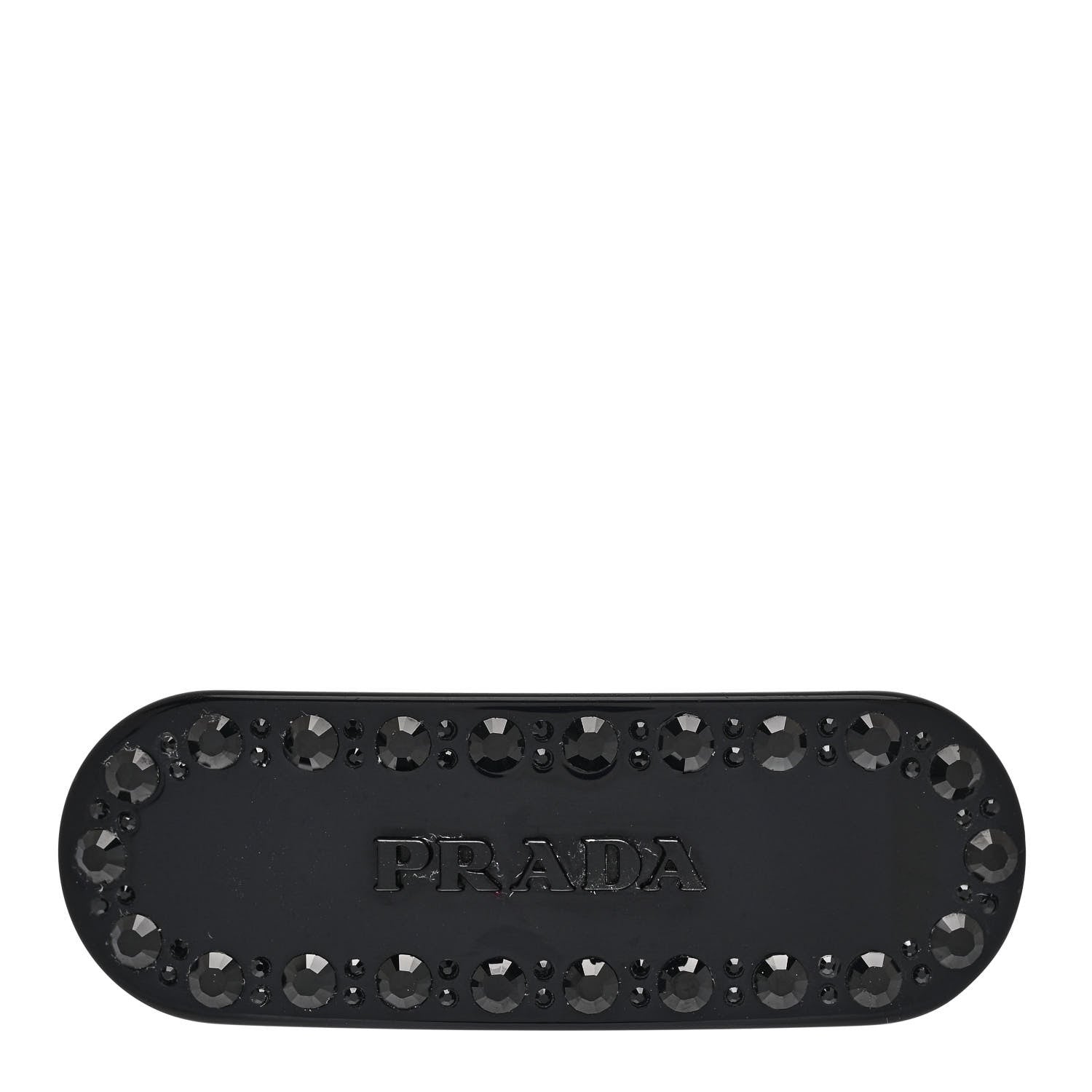 Prada Acetate Crystal Hair Clip Black 1686348 – FASHIONPHILE