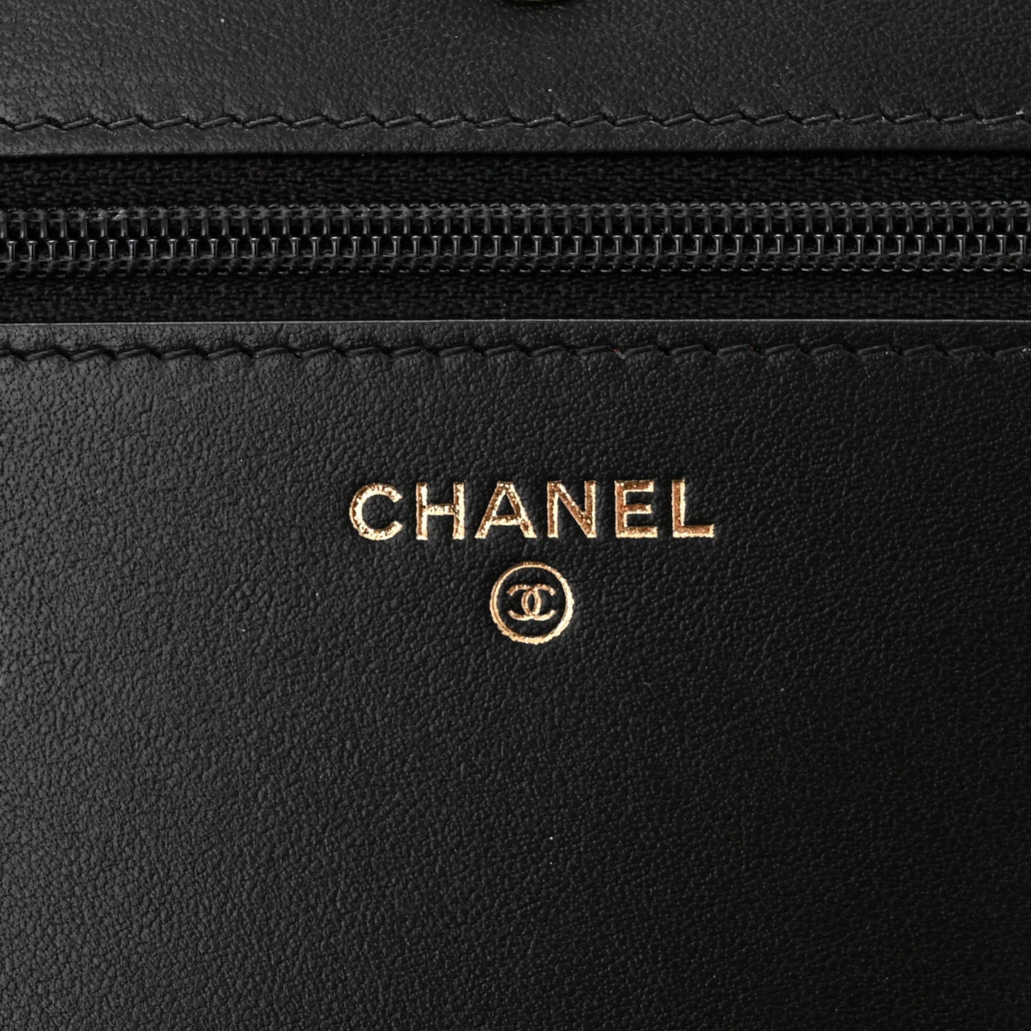 Caviar Quilted Boy Wallet On Chain WOC Black