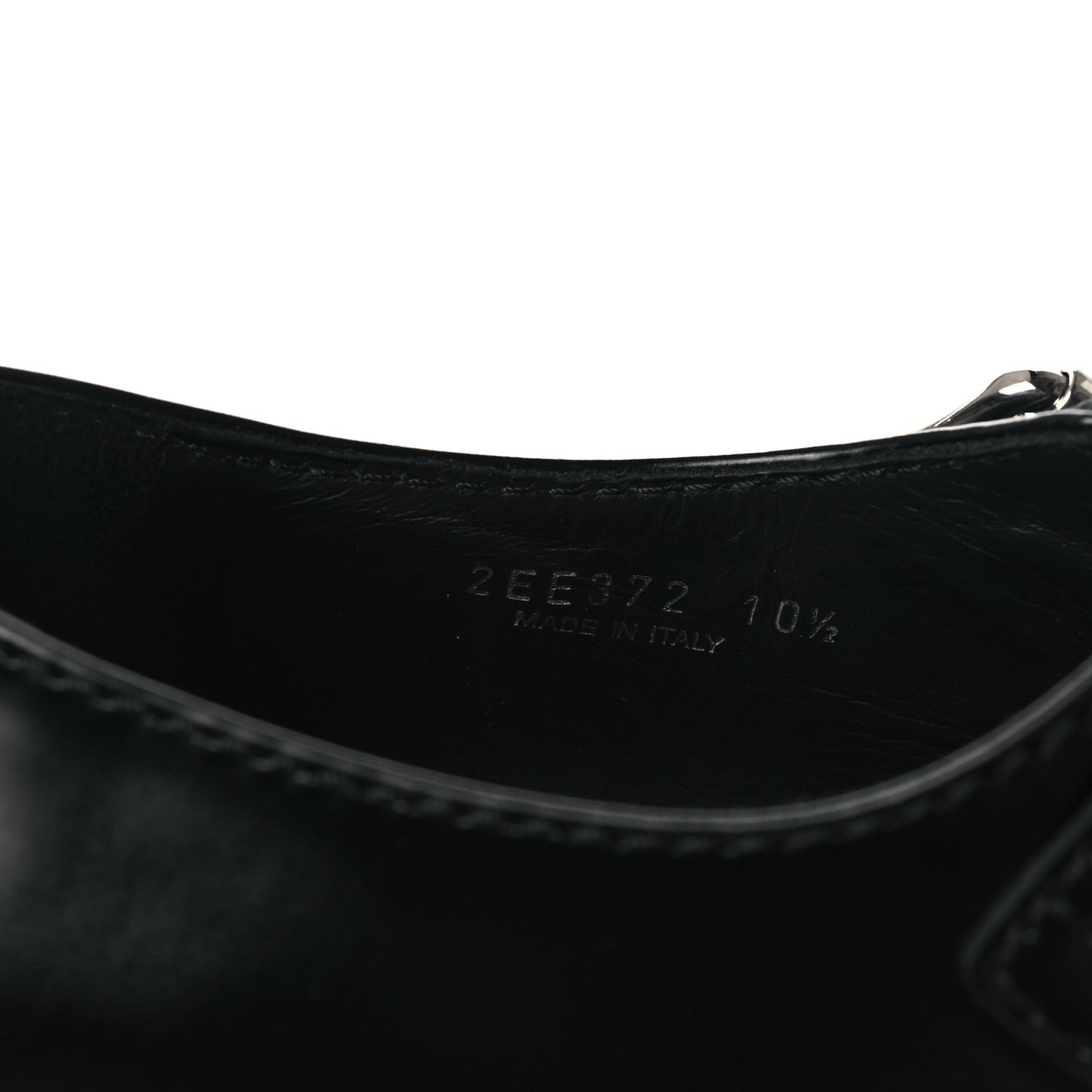 Spazzolato Mens Mary Jane T Strap 40mm Loafers 10.5 Black