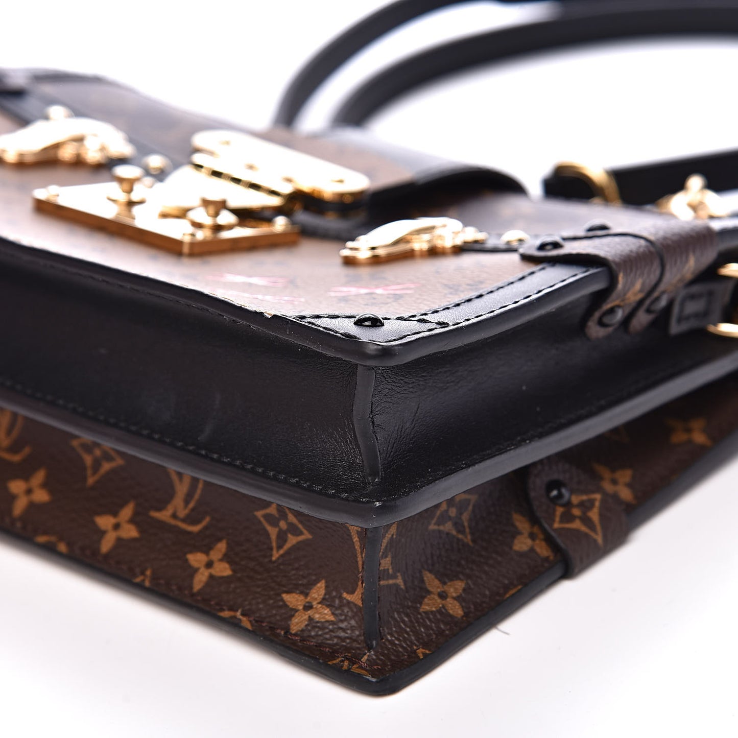 Reverse Monogram Trunk Clutch