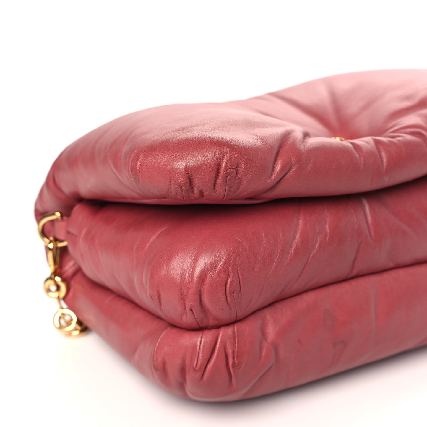 Lambskin Goya Puffer Bag Plumrose