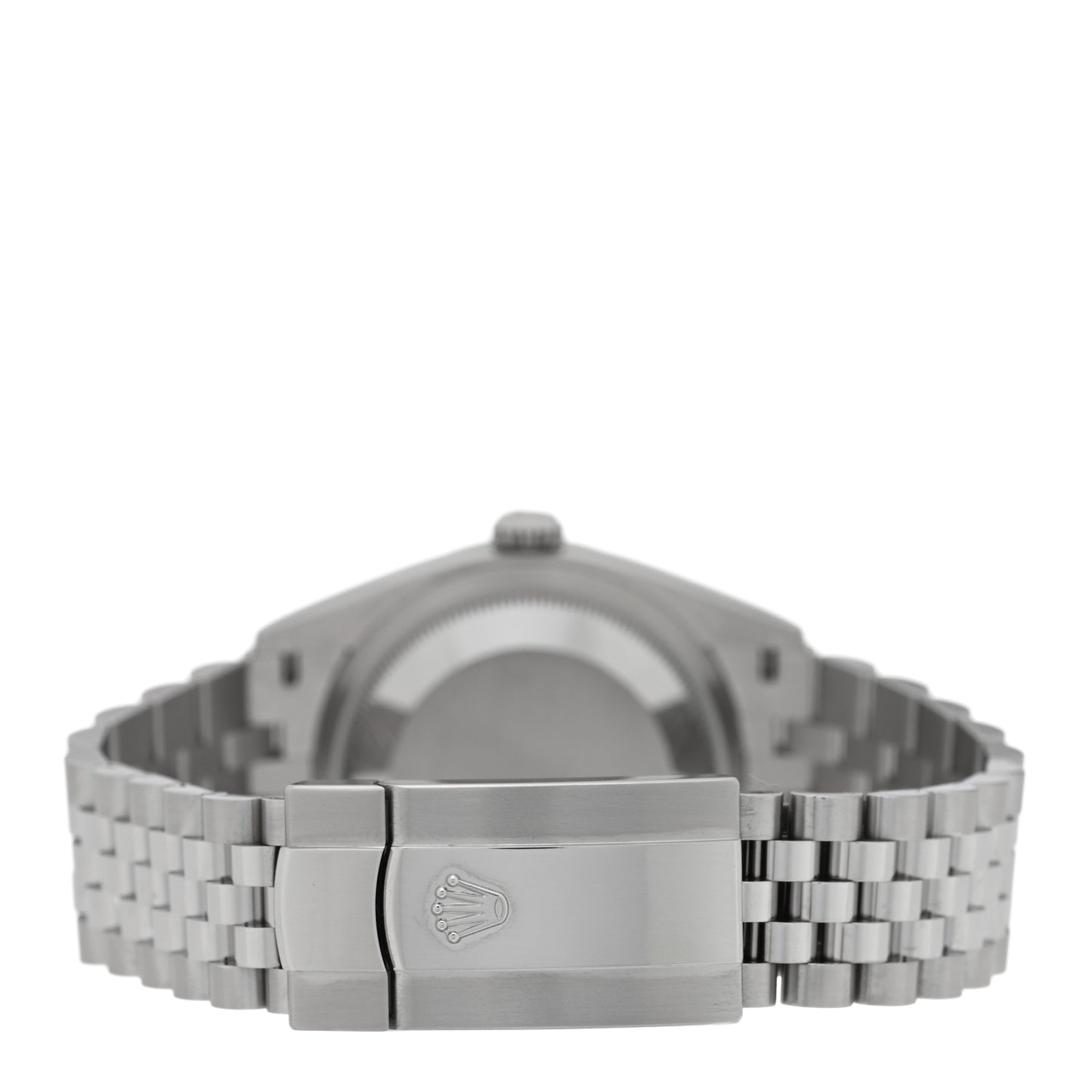 Stainless Steel 18K White Gold 36mm Oyster Perpetual Datejust Watch Blue Fluted 126234