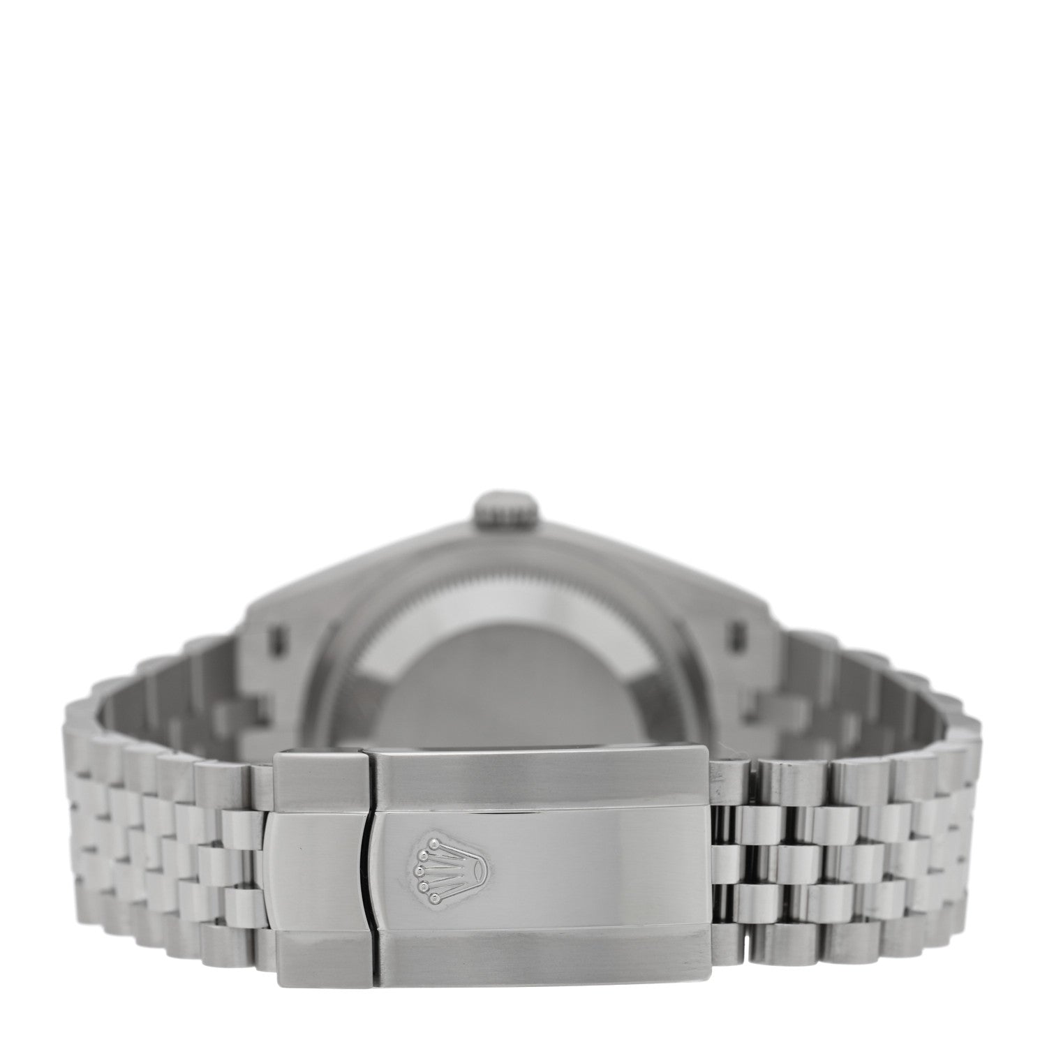Rolex Stainless Steel 18K White Gold 36mm Oyster Perpetual Datejust Watch Blue Fluted 126234 3 of 5