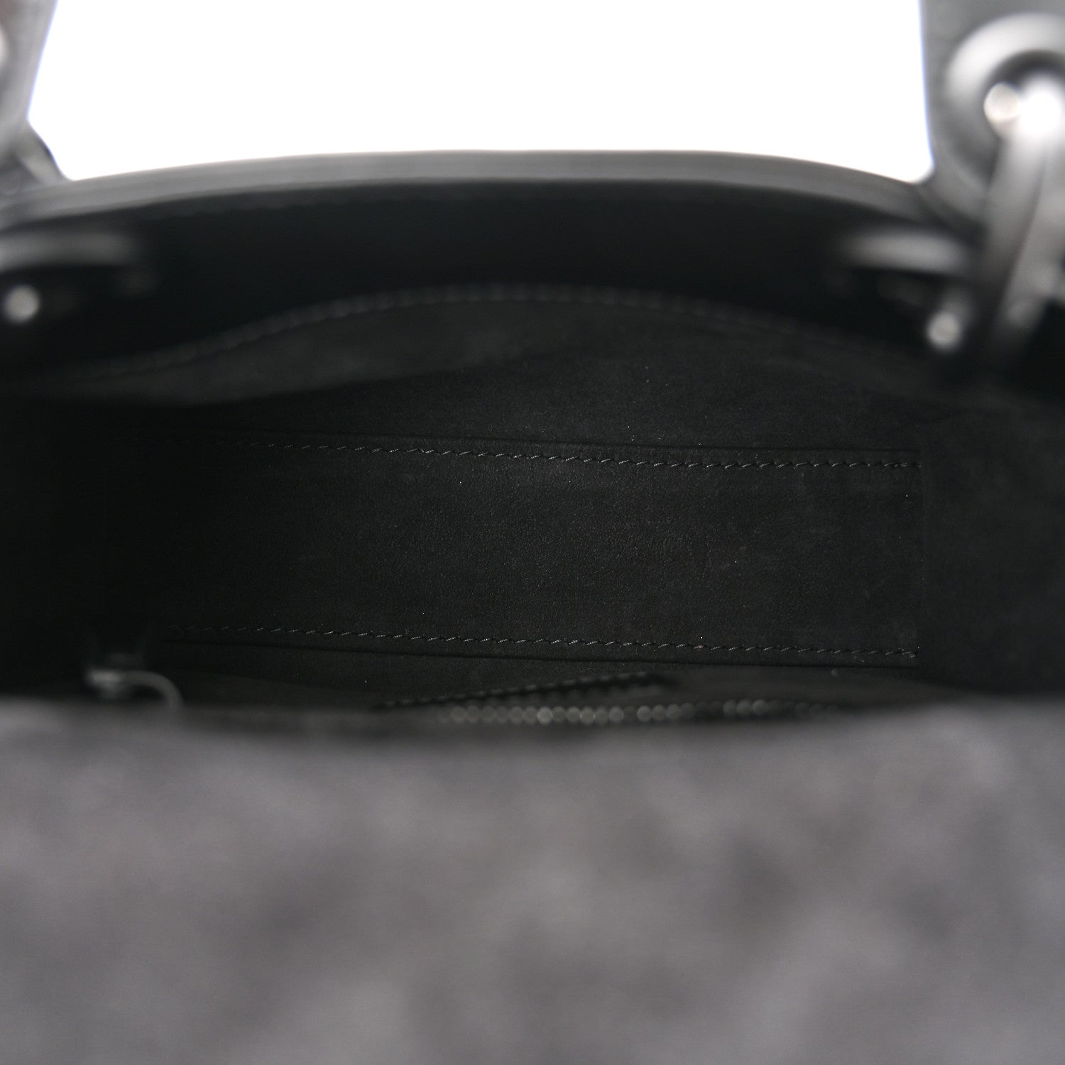 Christian Dior Calfskin Diamond Cannage Mini Lady Dior Black 5 of 12