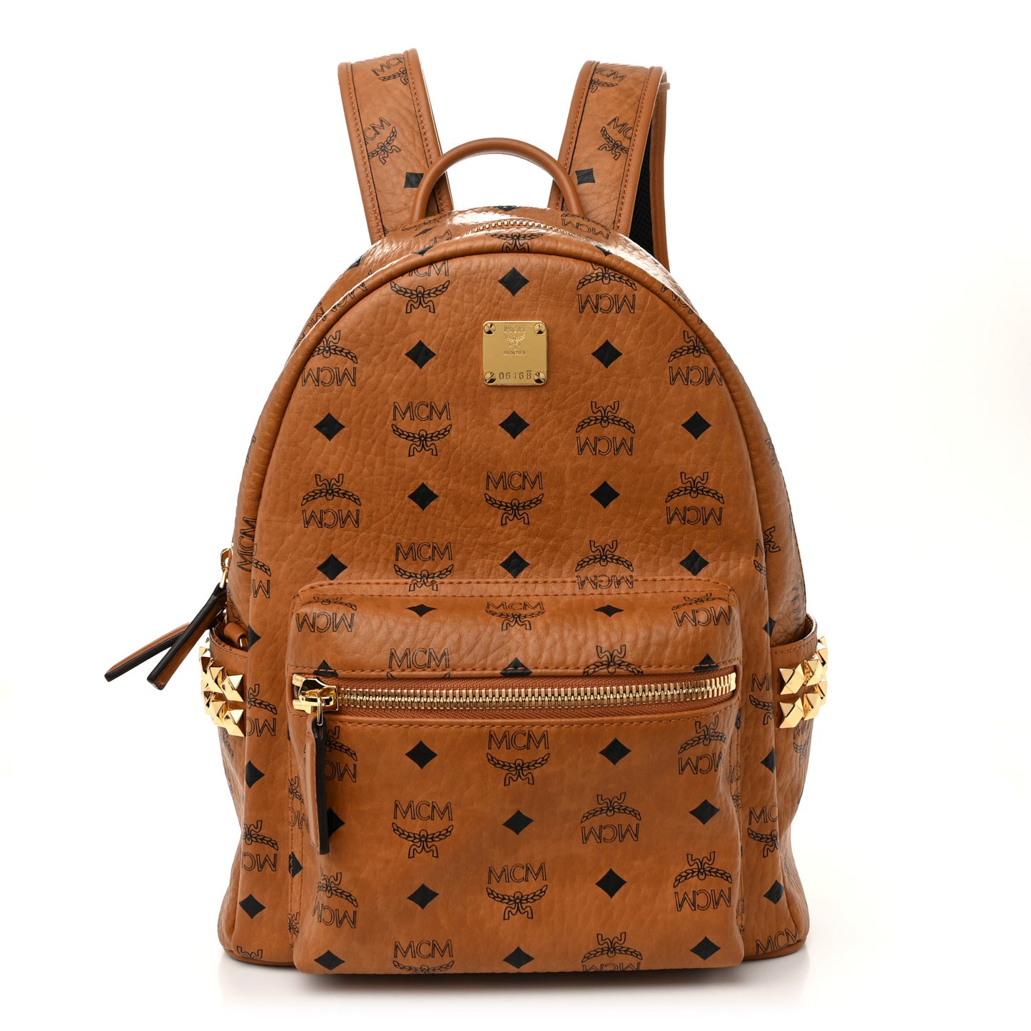 Visetos Small Side Stud Stark Backpack Cognac