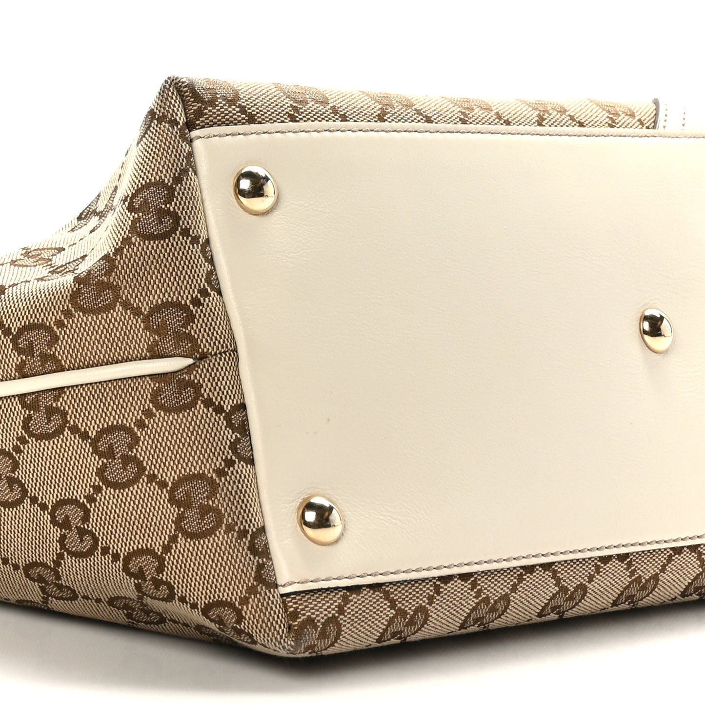Monogram Medium New Britt Tote Off White