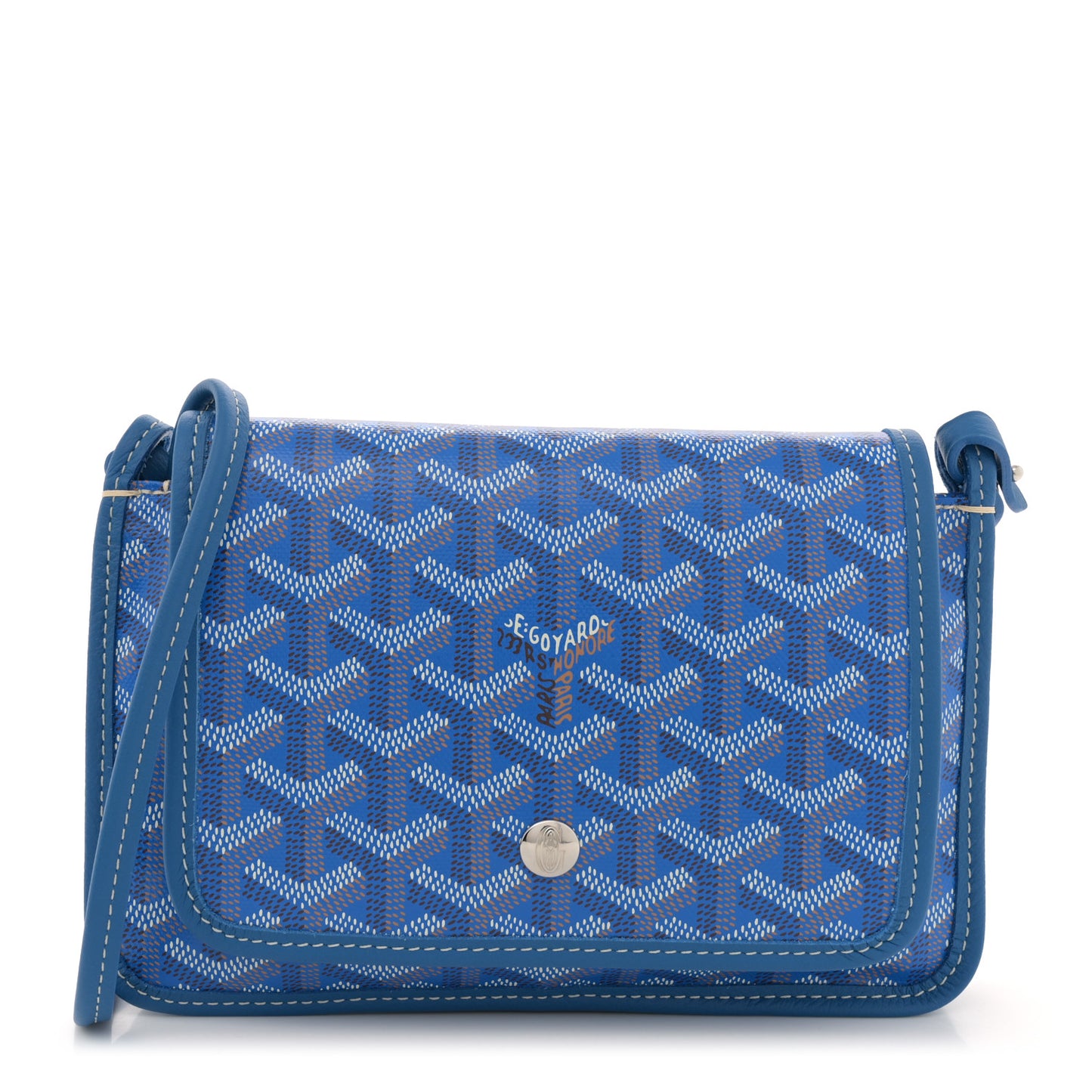 Goyardine Plumet Wallet Clutch Sky Blue
