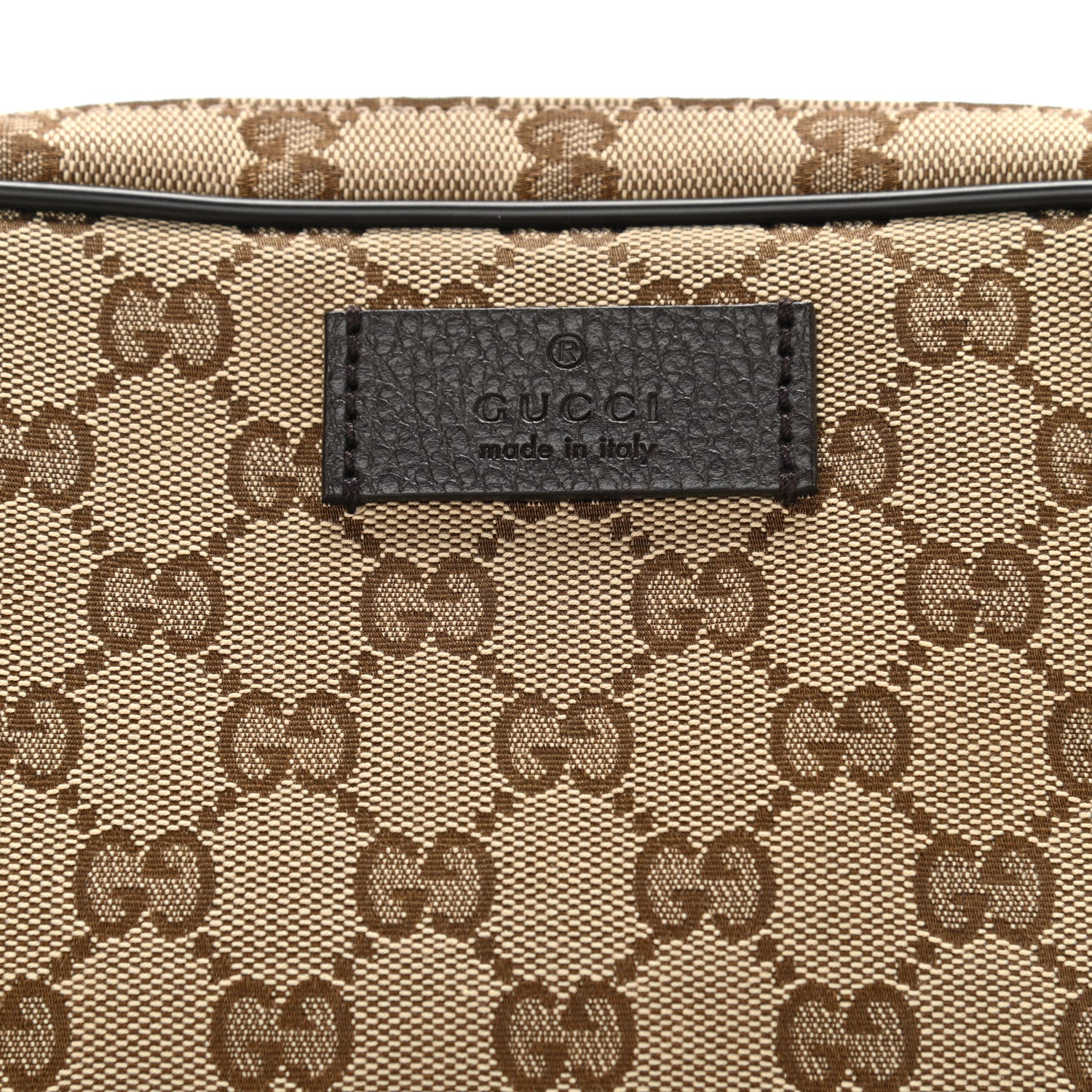 Gucci Monogram Belt Bag Dark Brown 8 of 10