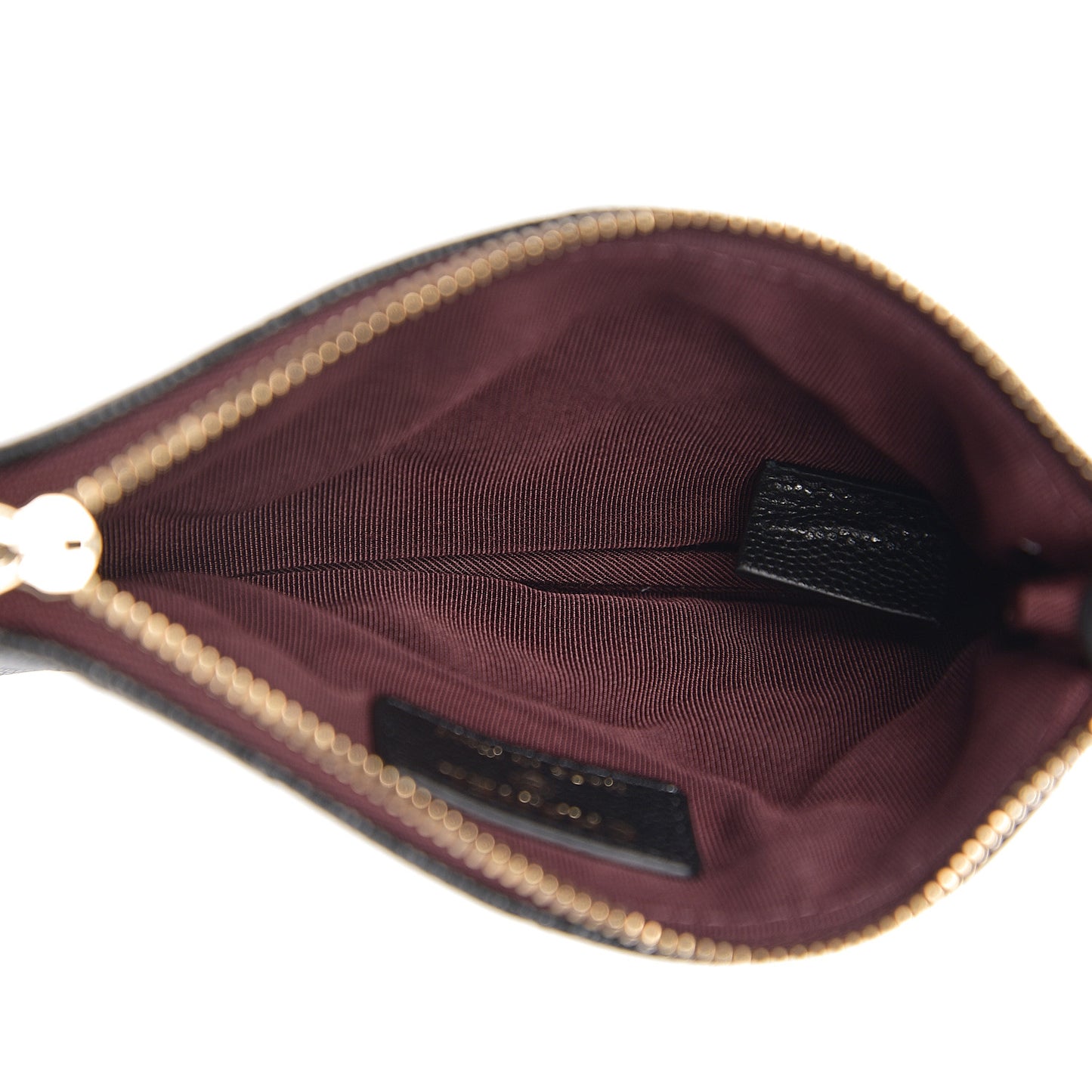 Caviar Quilted Small Cosmetic Case Black