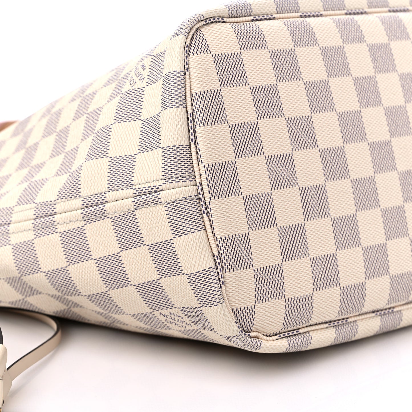 Damier Azur Braided Neverfull MM Pink
