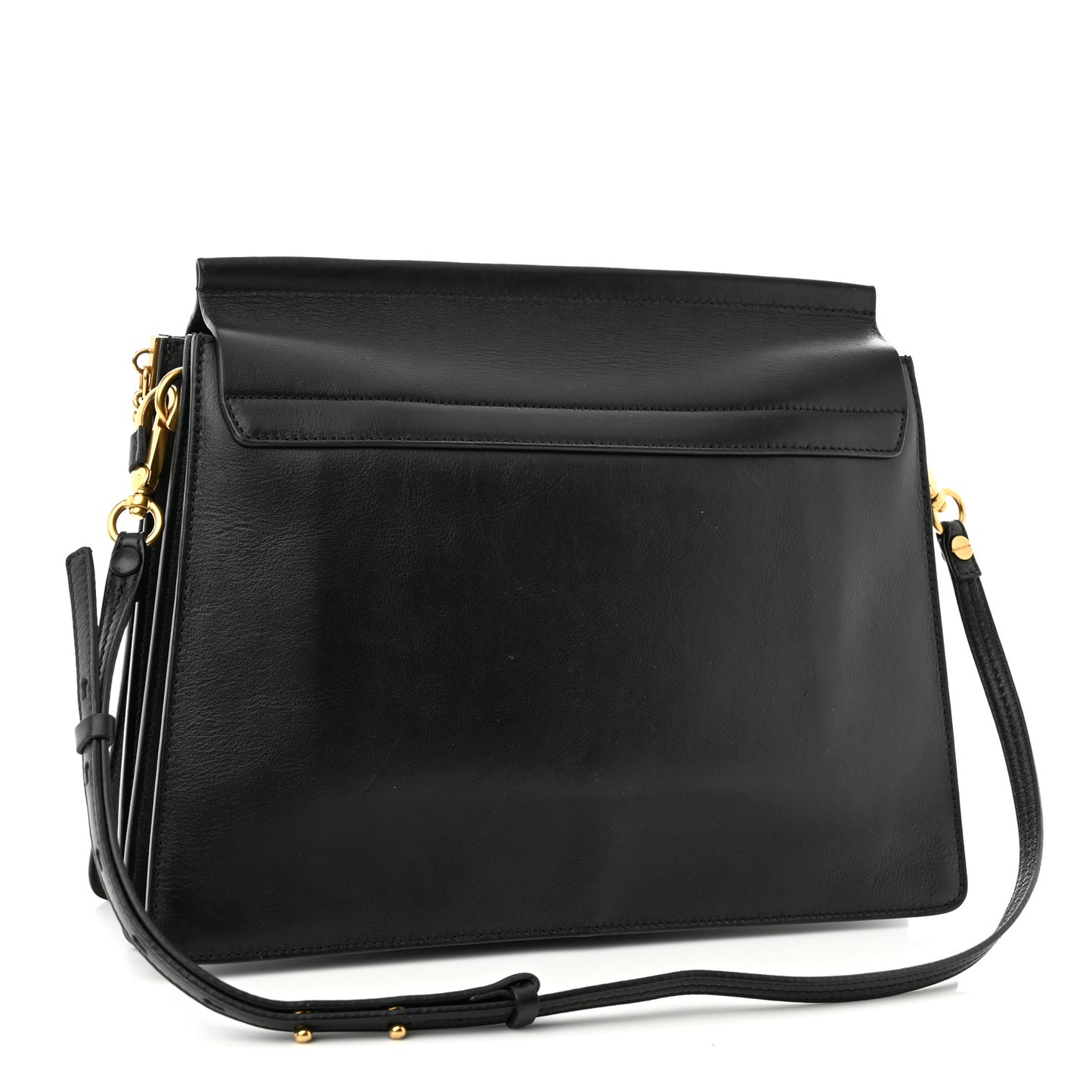 Suede Wonder Woman Patchwork Medium Faye Shoulder Bag Black