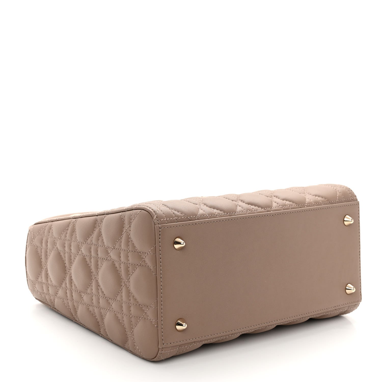 Christian Dior Lambskin Cannage Medium Lady Dior Warm Taupe 5 of 10