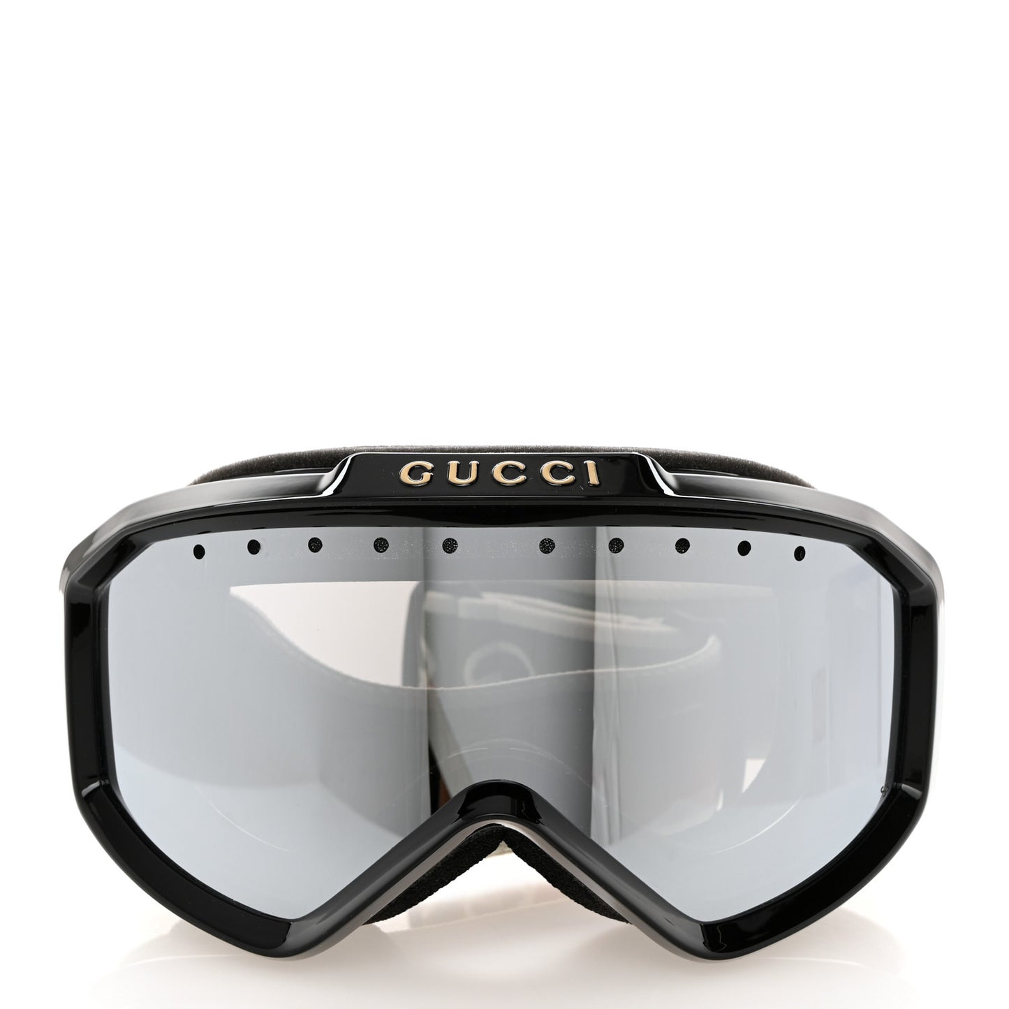 Shiny Acetate Interlocking G Ski Goggles GG1210S Black