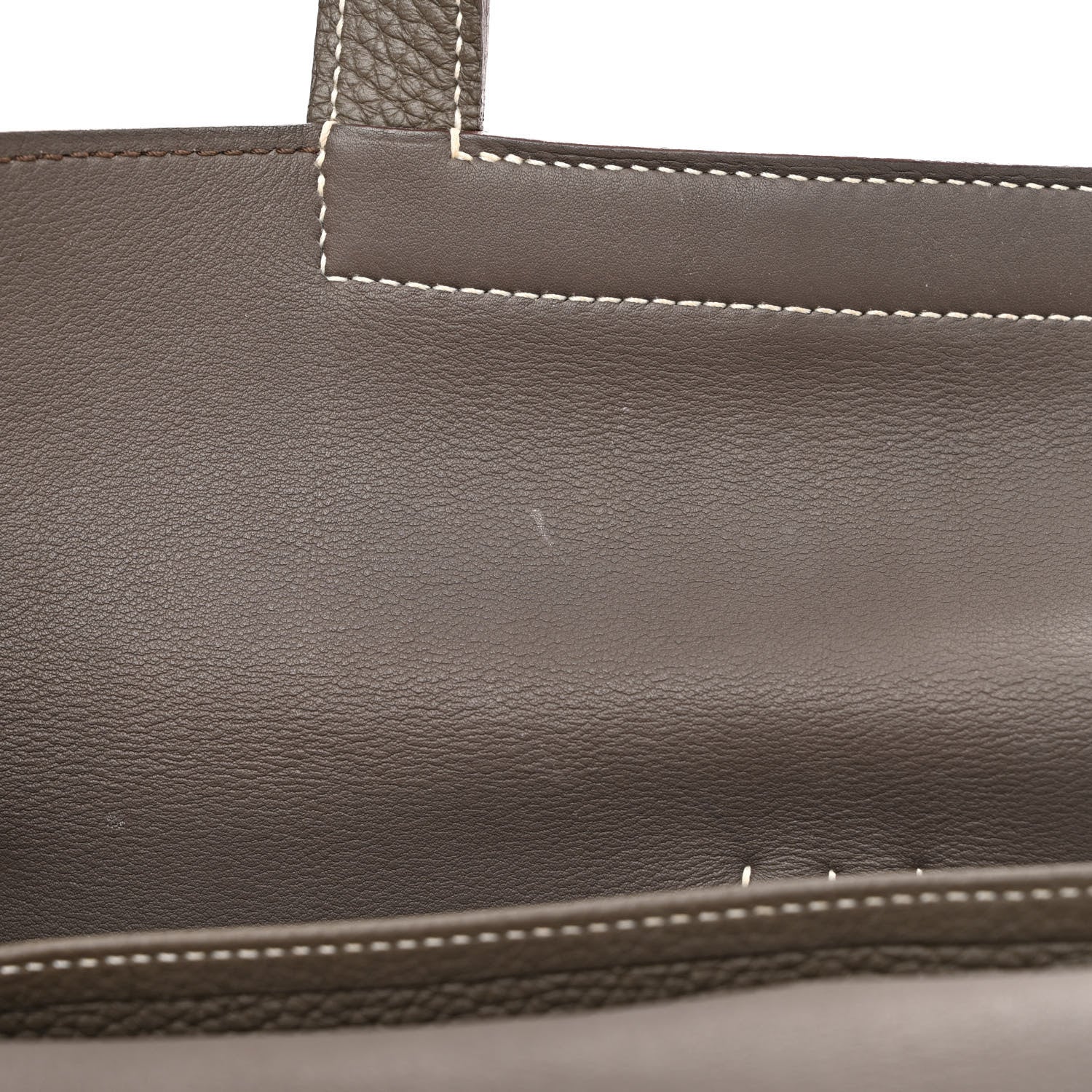 Hermes Taurillon Clemence Halzan 31 GM Etain 12 of 13