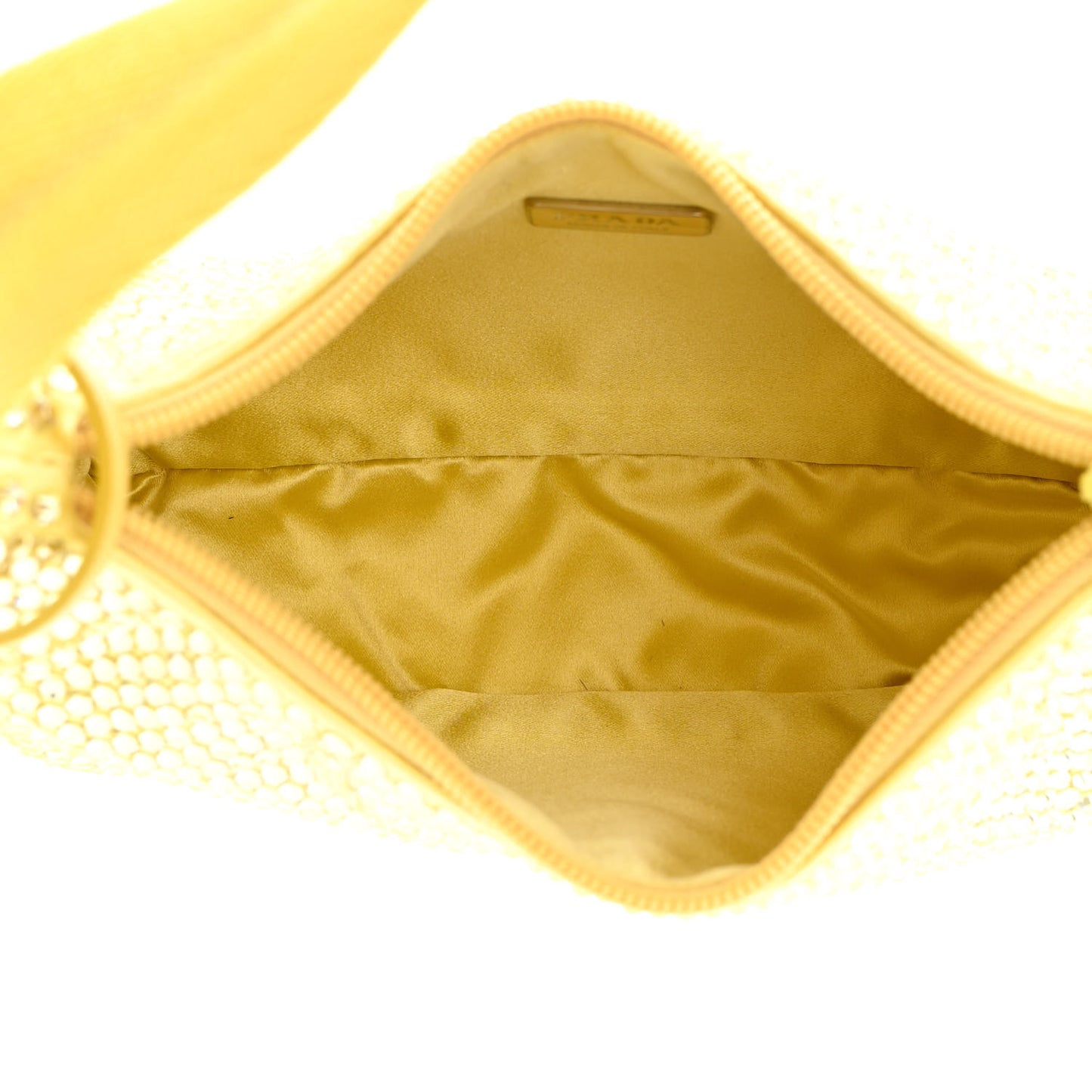Satin Crystal Mini Re-Edition 2000 Bag Ananas