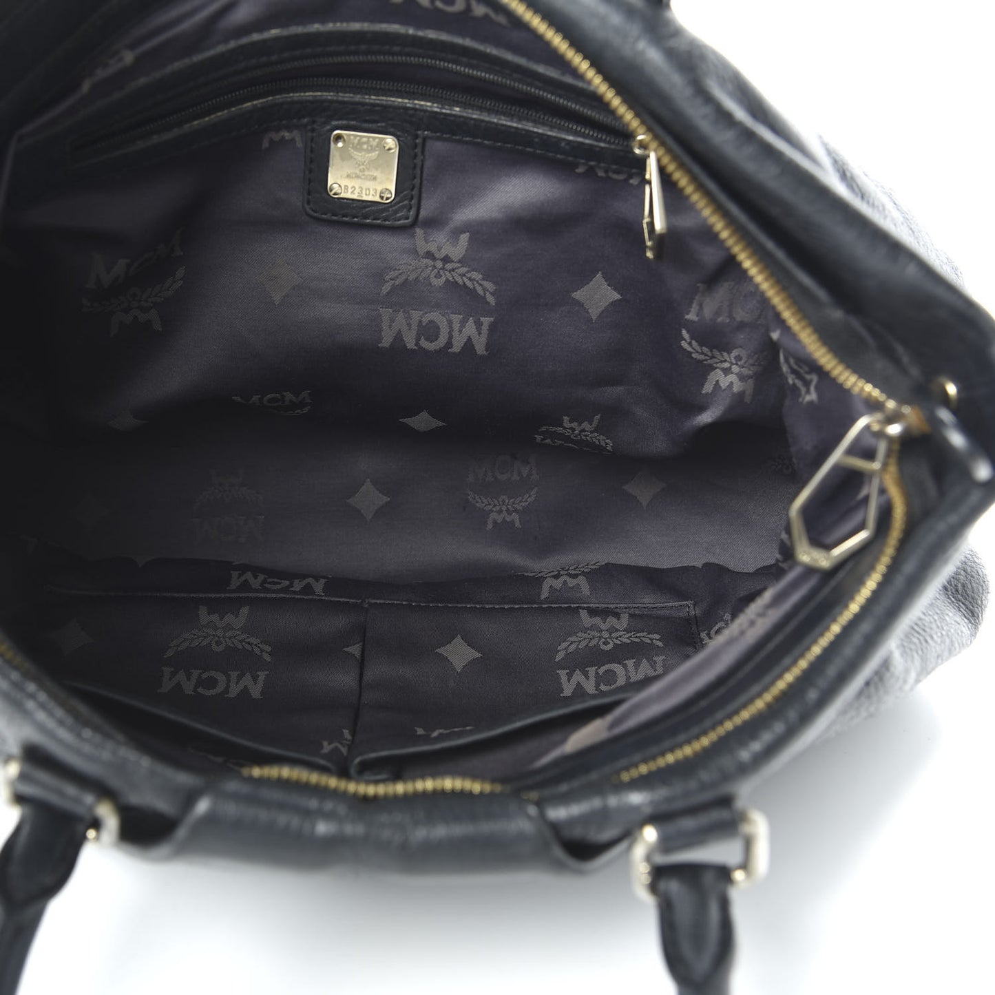 Calfskin Monogram Tote Black