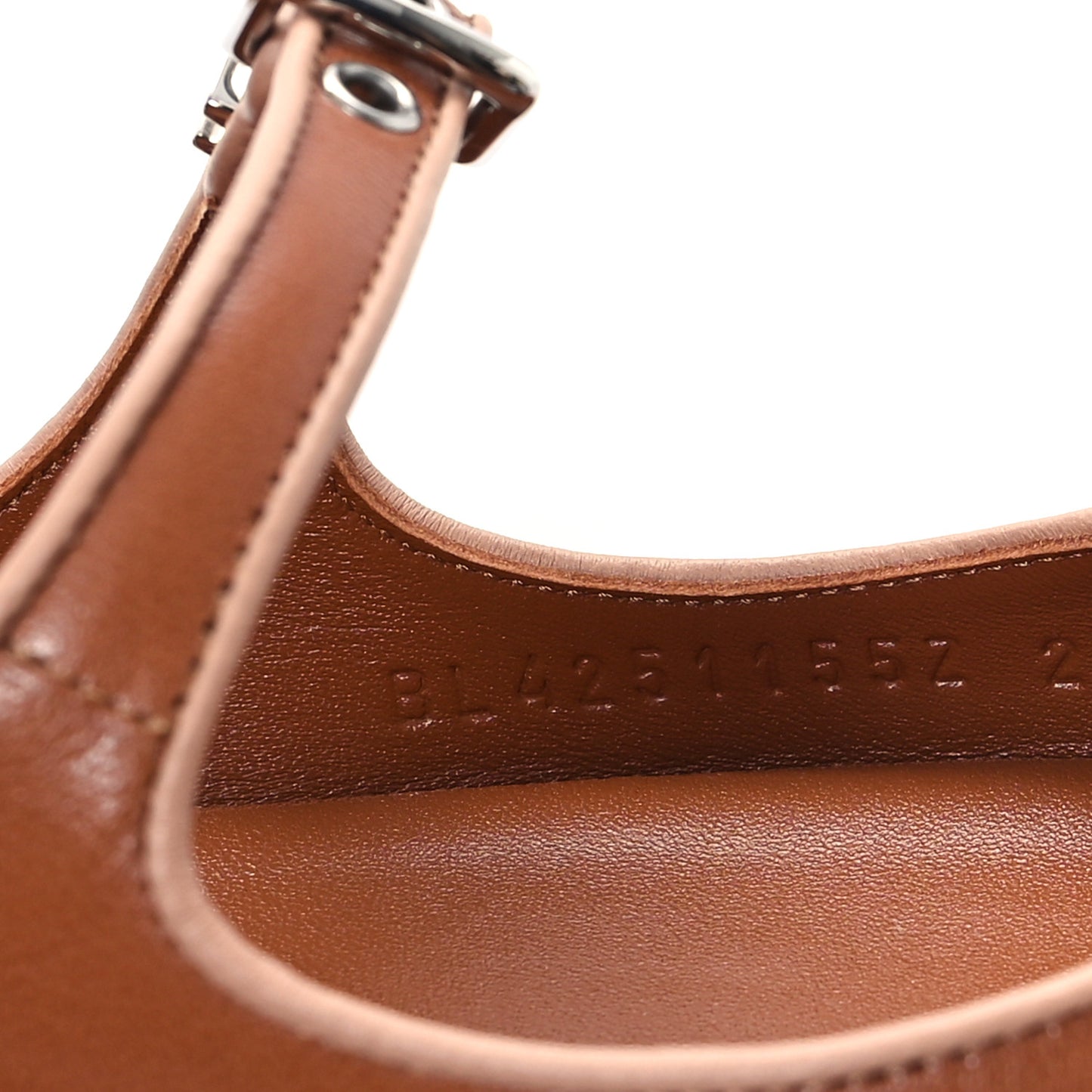 Goatskin Kirsten Sandals 38 Marron Glaise