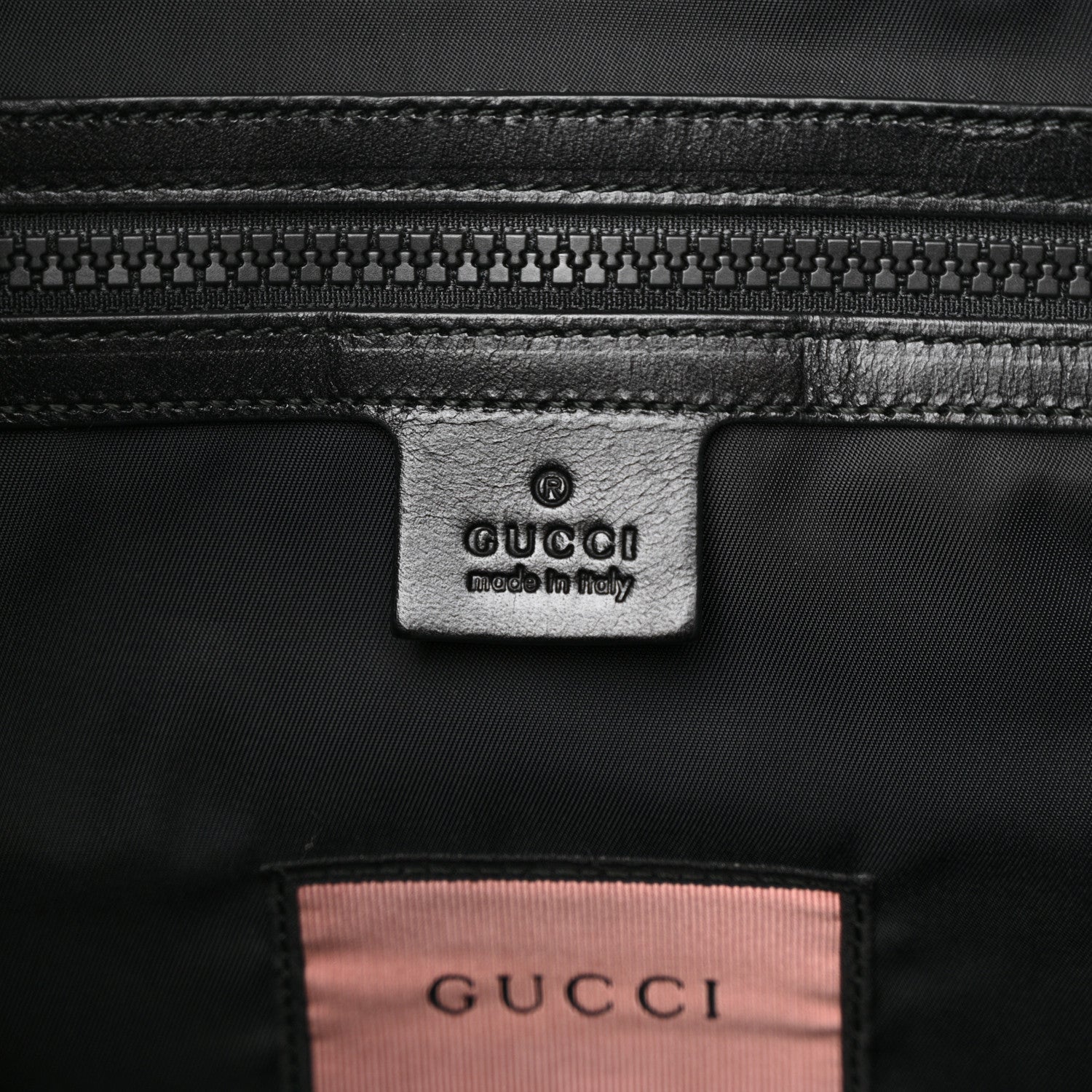 Gucci Techno Canvas GucciGhost Double Buckle Backpack Black New Acquamarine 6 of 12