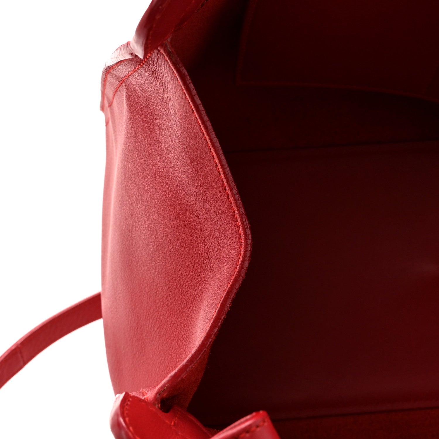 Saint Laurent Calfskin Small Monogram Cabas Lipstick Red 15 of 25