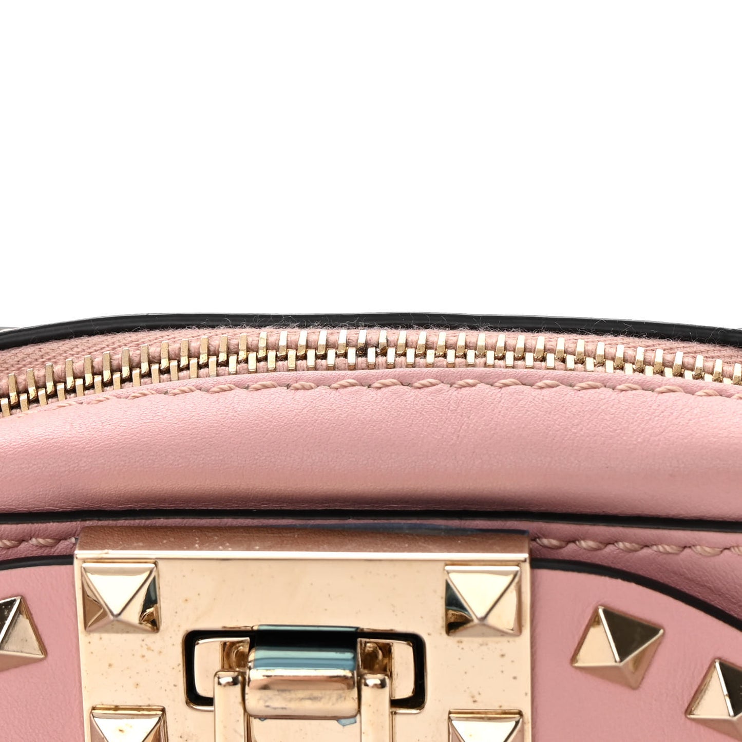 Calfskin Rockstud Flip Lock Camera Crossbody Bag Loto
