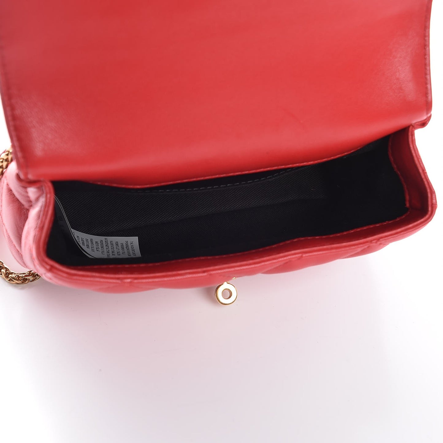 Napa Quilted Printed Icon Small Crossbody Bag Red