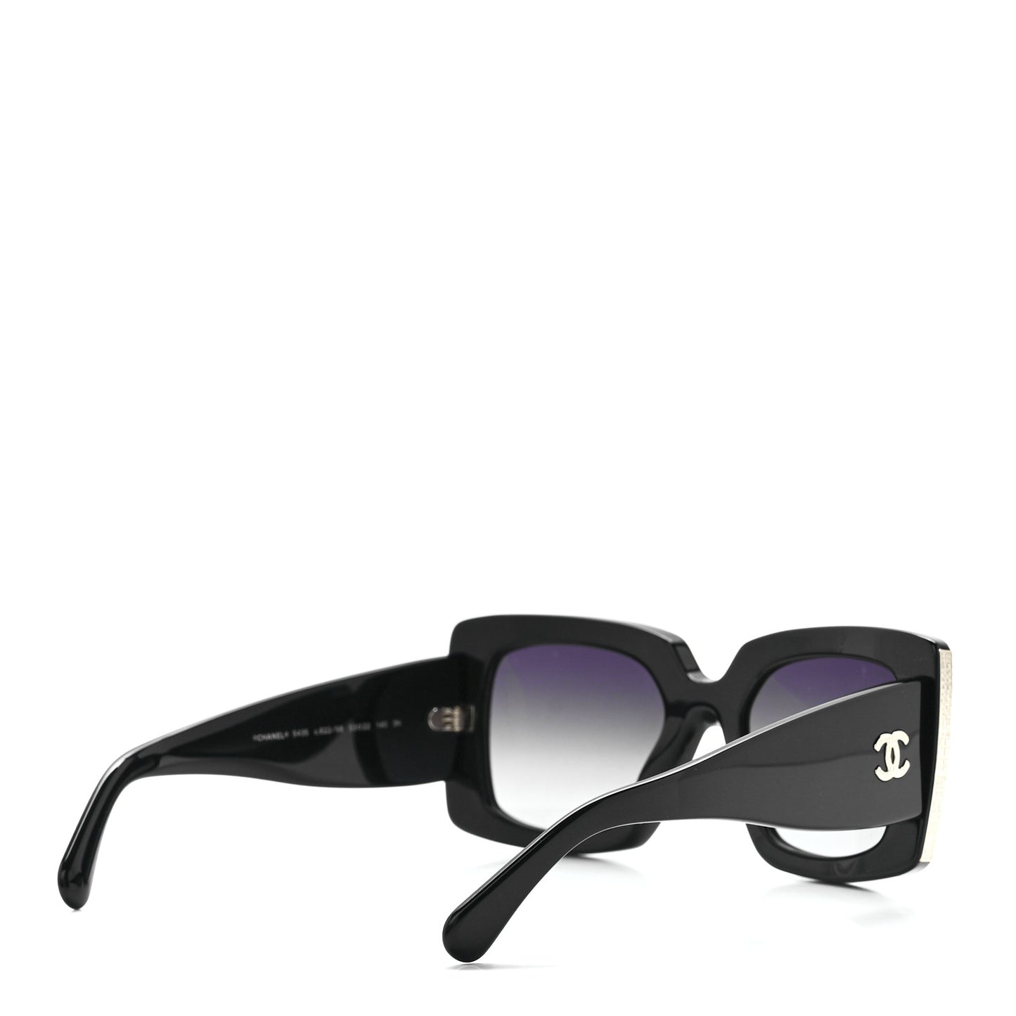 Acetate Rectangle Sunglasses 5435 Black