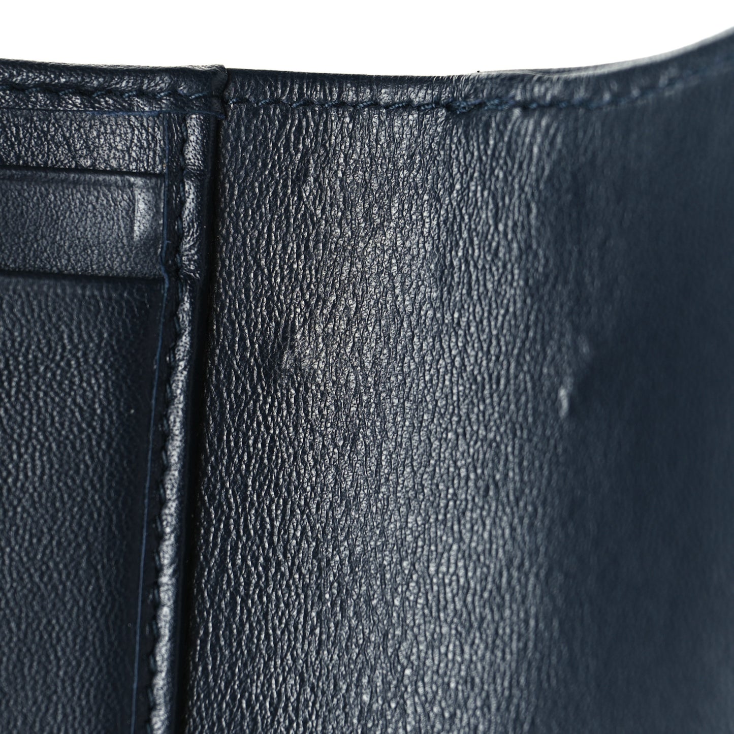 Oblique Saddle Lotus Wallet Blue