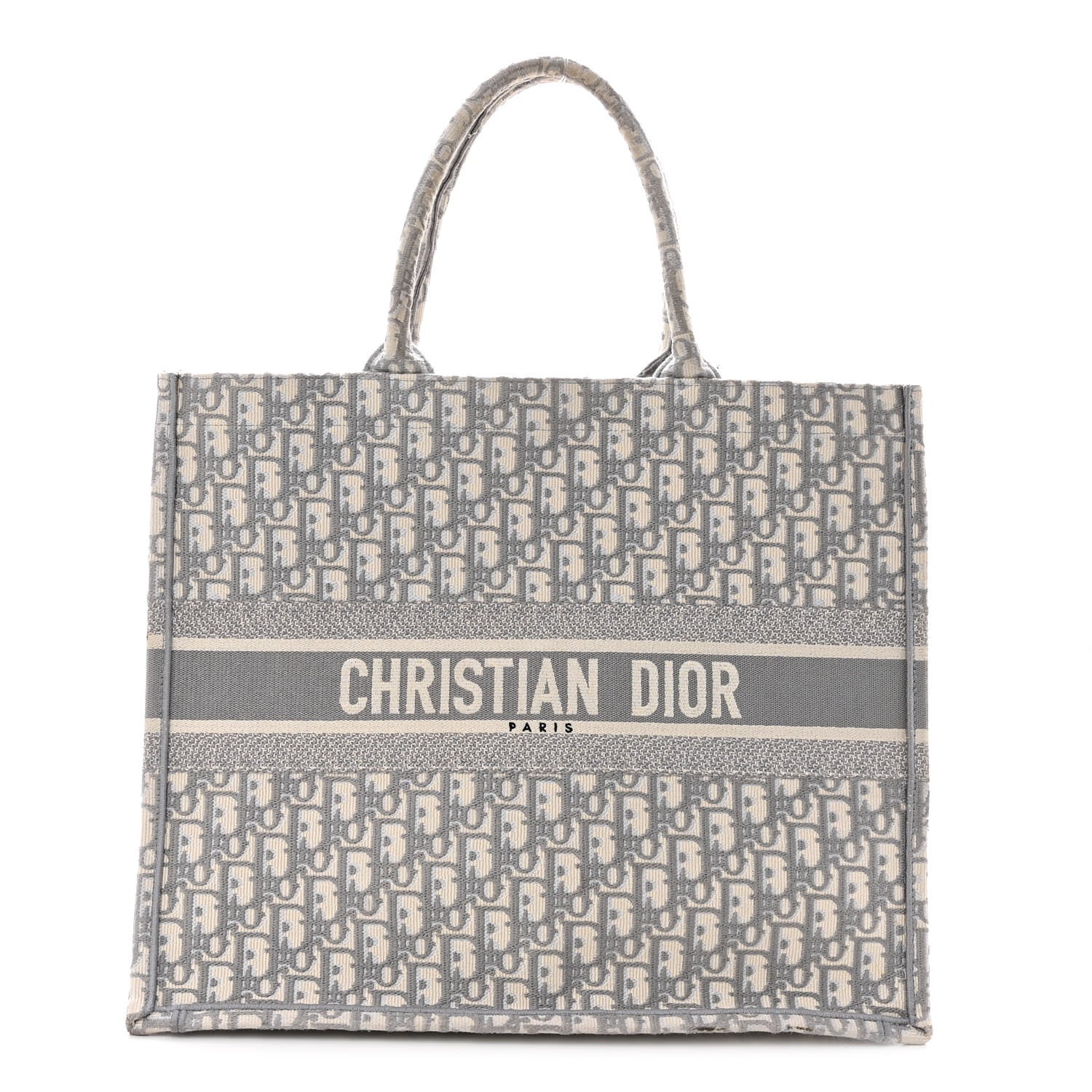 Christian Dior Oblique Large Book Tote Grey 1 of 10