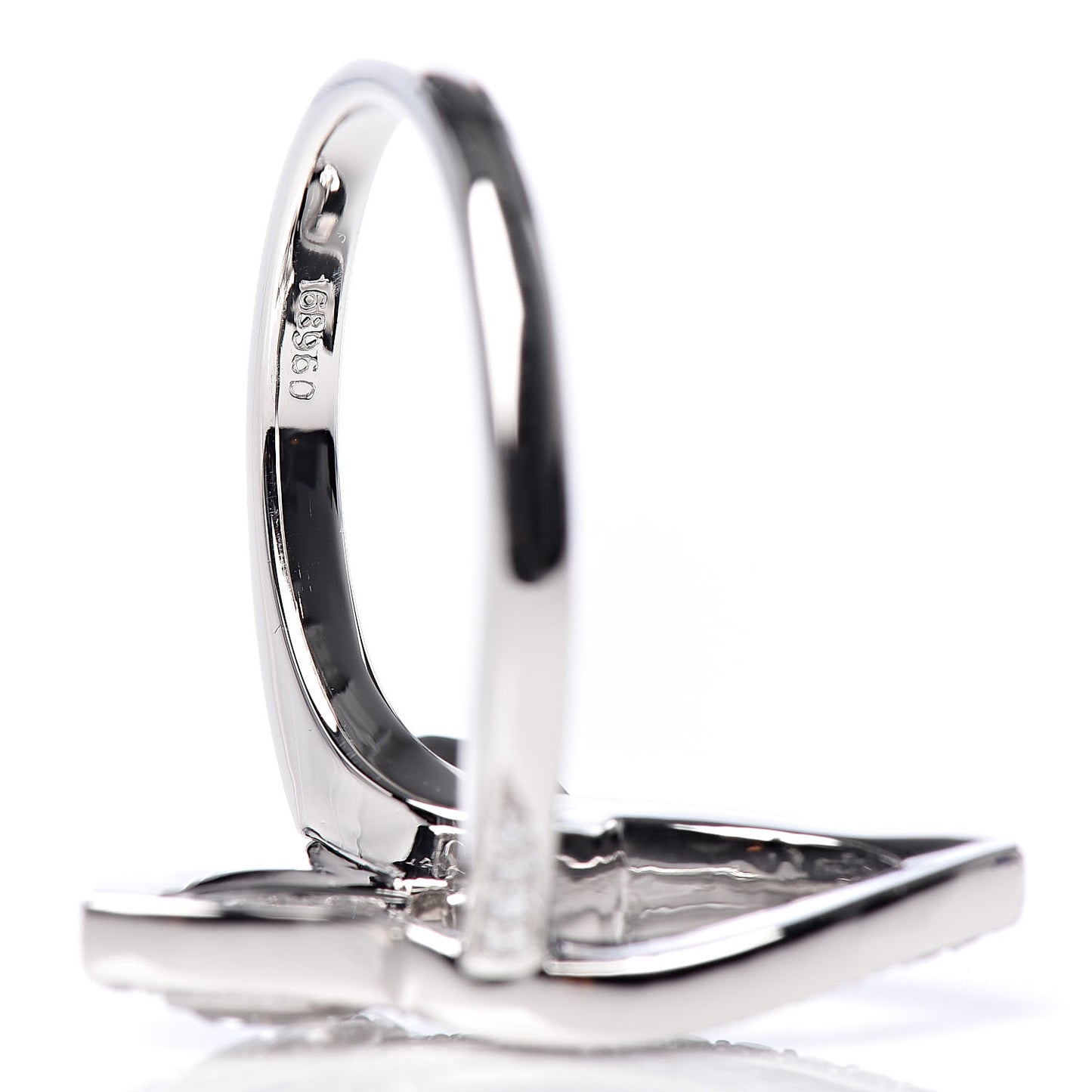 Platinum Diamond Lily Cluster Ring 47 4.25