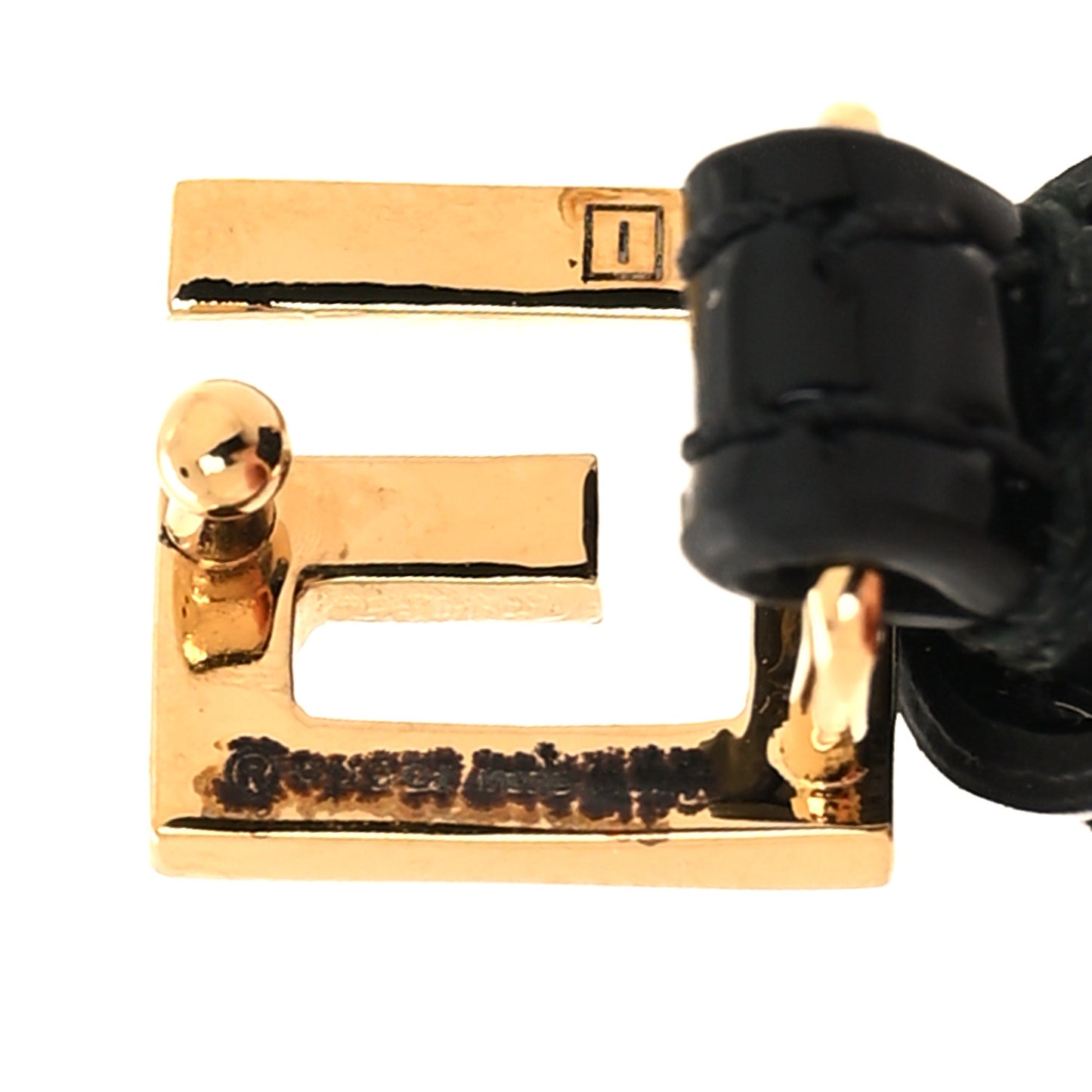 Patent G Buckle Choker Black