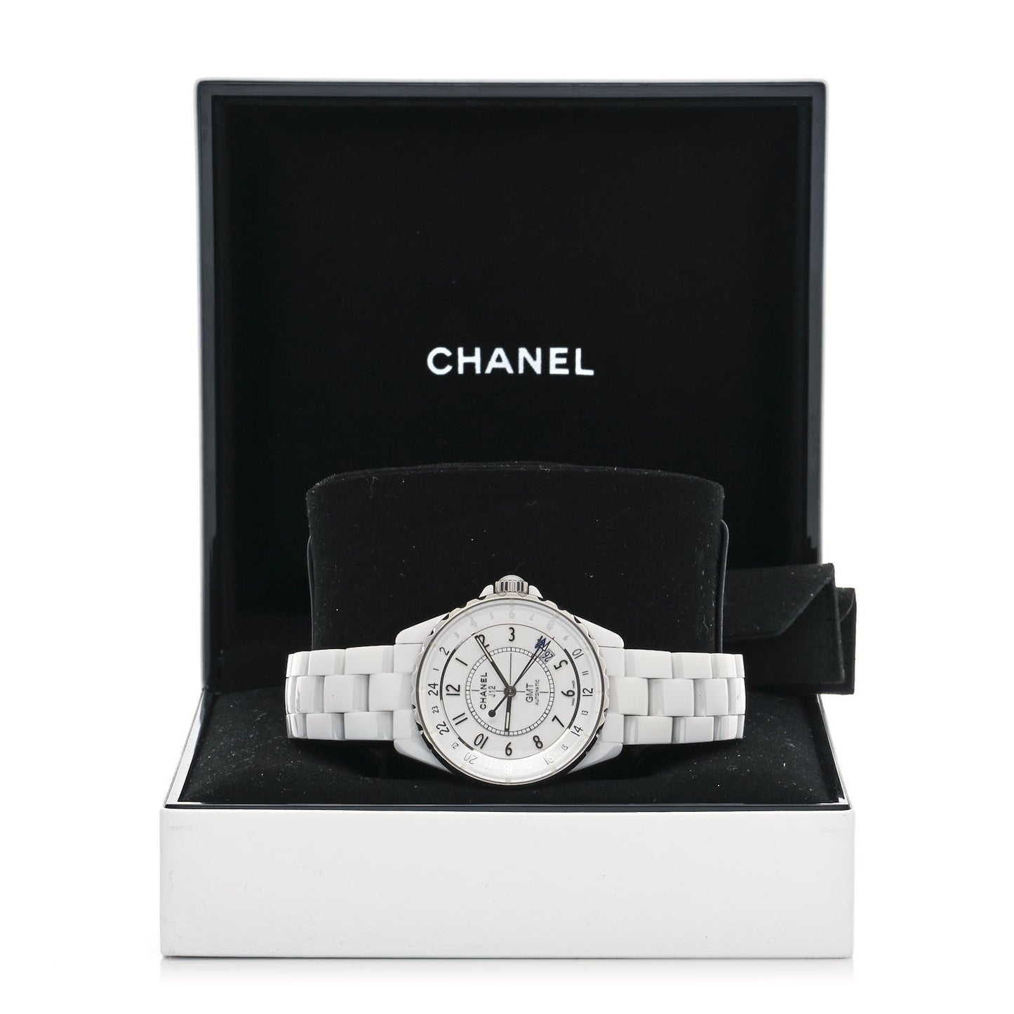 Stainless Steel Ceramic 38mm J12 GMT Automatic Watch White
