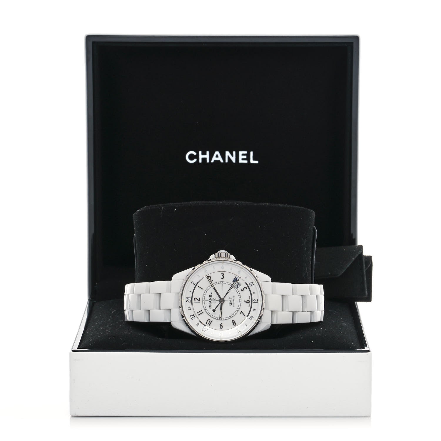 Chanel Stainless Steel Ceramic 38mm J12 GMT Automatic Watch White 5 of 5