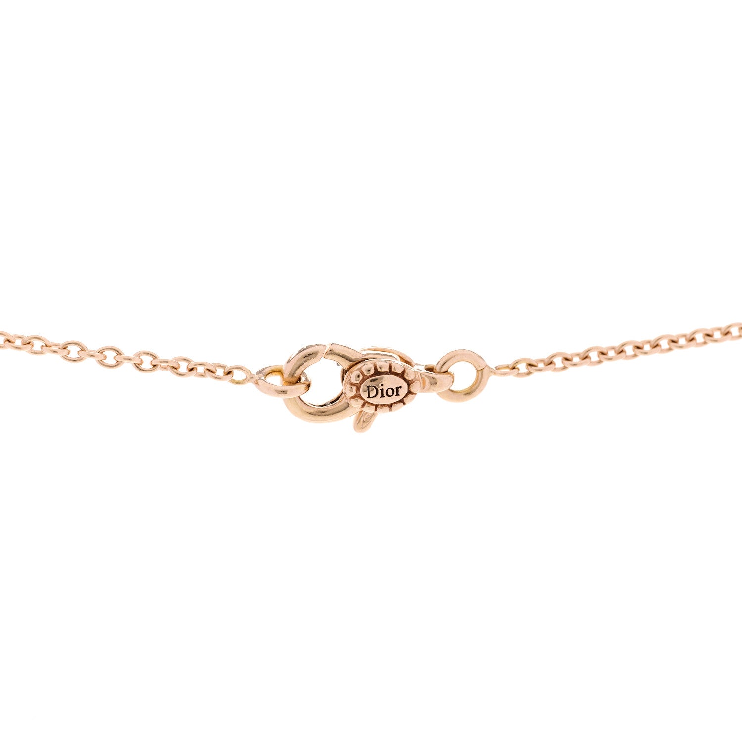 Christian Dior 18K Rose Gold Diamond Black Onyx Rose Des Vents Necklace 4 of 6