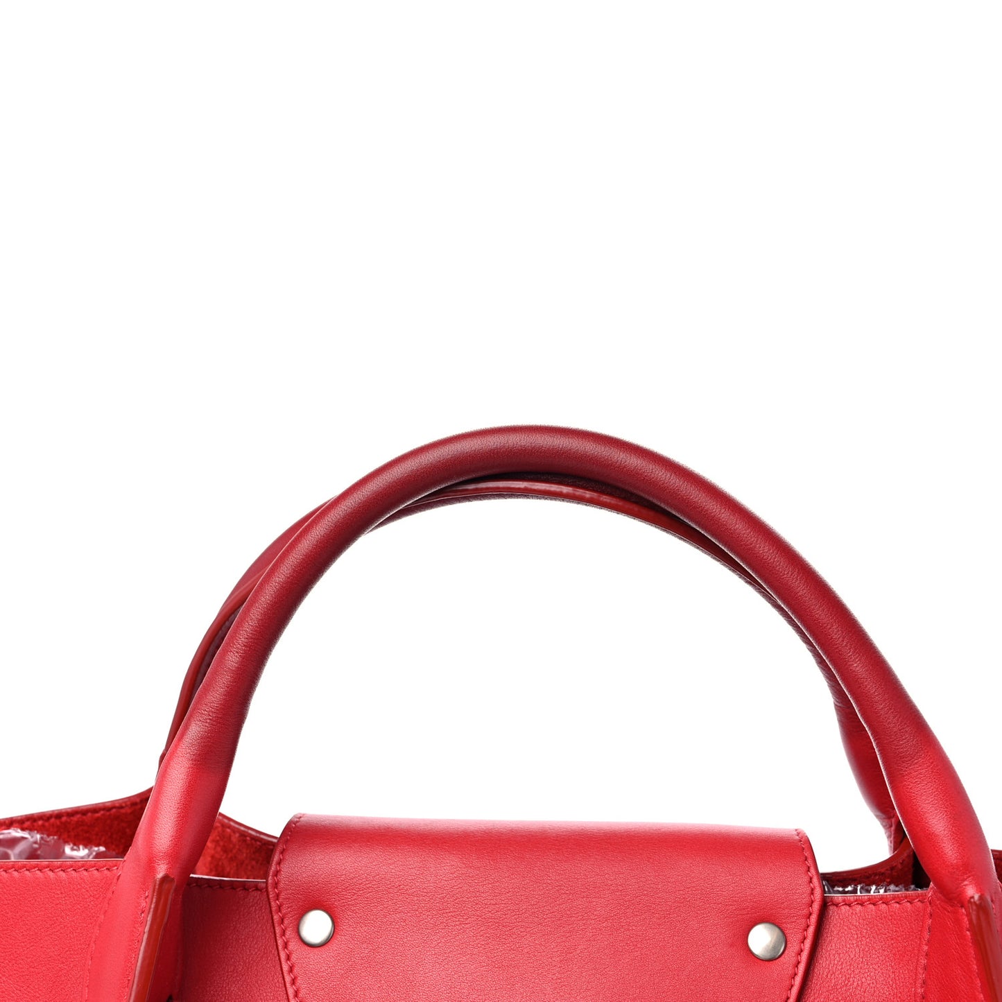 Smooth Calfskin Small Big Bag Red
