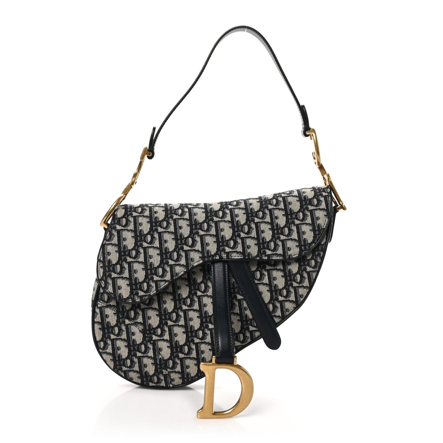 Oblique Saddle Bag Blue
