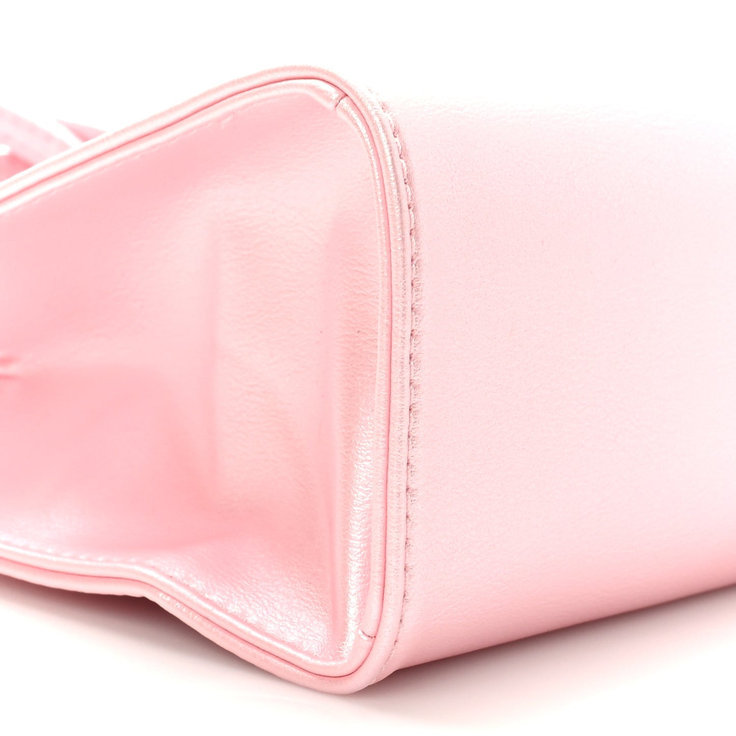 Metallic Vegan Leather Small Shopping Bag Ballerina