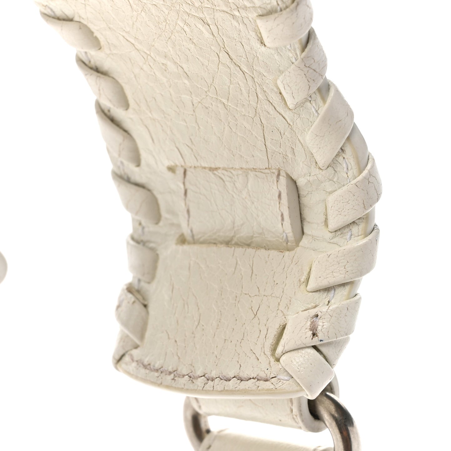 Agneau Arena Le Cagole Shoulder Bag XS Optic White